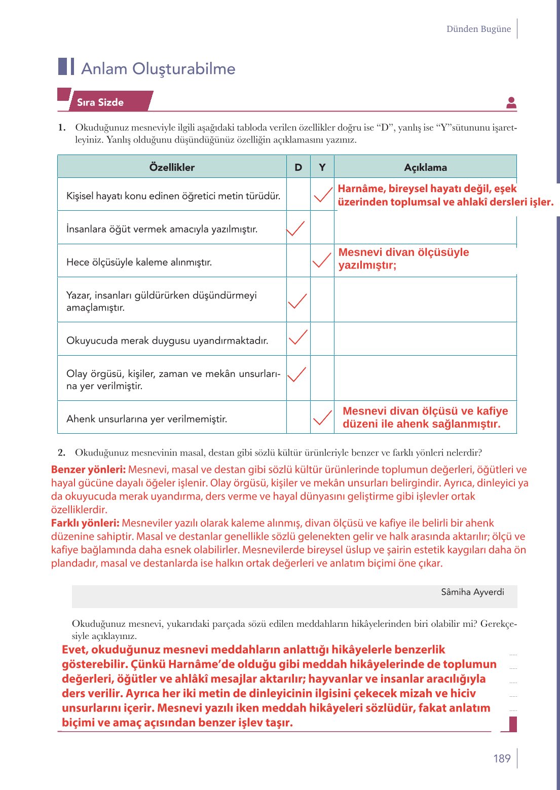 10. Sınıf Meb Yayınları Türk Dili Ve Edebiyatı Ders Kitabı Sayfa 189 Cevapları 10. Sınıf Meb Yayınları Türk Dili Ve Edebiyatı Ders Kitabı Sayfa 189 Cevapları