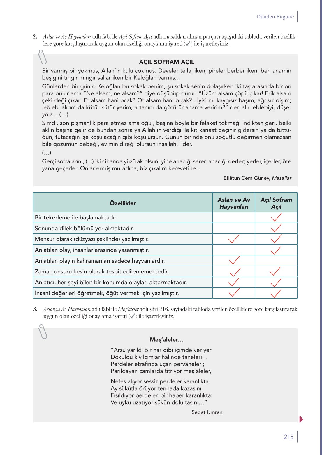 10. Sınıf Meb Yayınları Türk Dili Ve Edebiyatı Ders Kitabı Sayfa 215 Cevapları 10. Sınıf Meb Yayınları Türk Dili Ve Edebiyatı Ders Kitabı Sayfa 215 Cevapları
