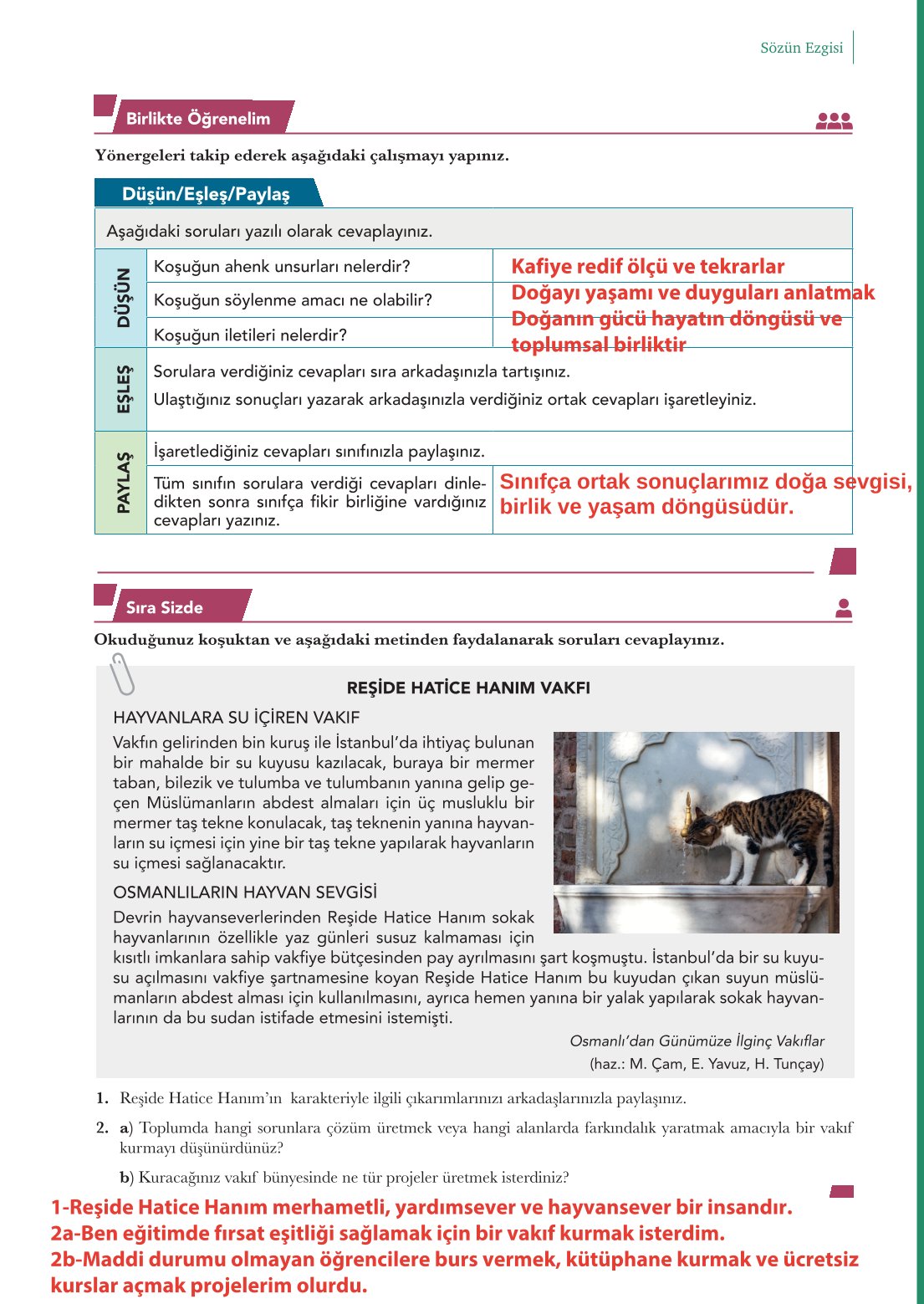 10. Sınıf Meb Yayınları Türk Dili Ve Edebiyatı Ders Kitabı Sayfa 23 Cevapları