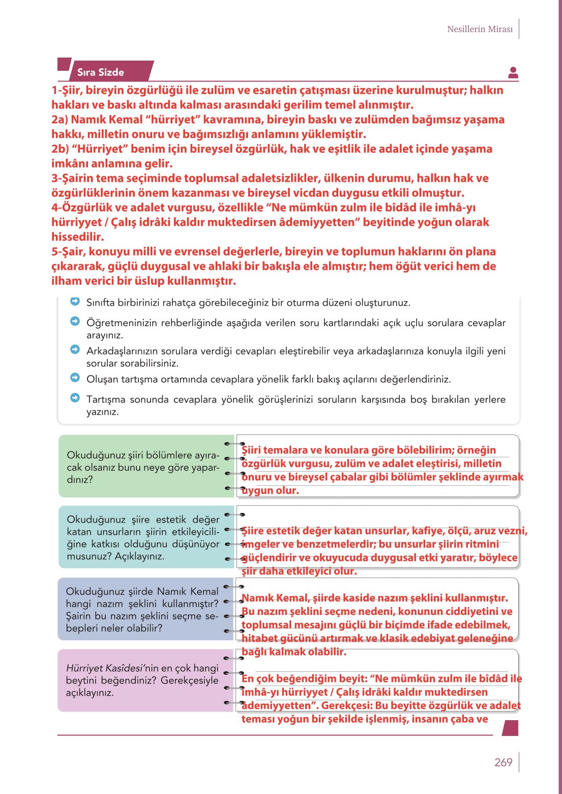 10. Sınıf Meb Yayınları Türk Dili Ve Edebiyatı Ders Kitabı Sayfa 269 Cevapları 10. Sınıf Meb Yayınları Türk Dili Ve Edebiyatı Ders Kitabı Sayfa 269 Cevapları