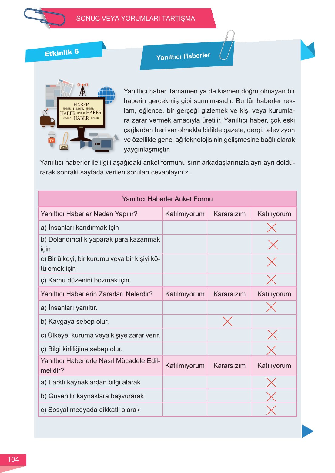 6. Sınıf Meb Yayınları Matematik Ders Kitabı Sayfa 104 Cevapları