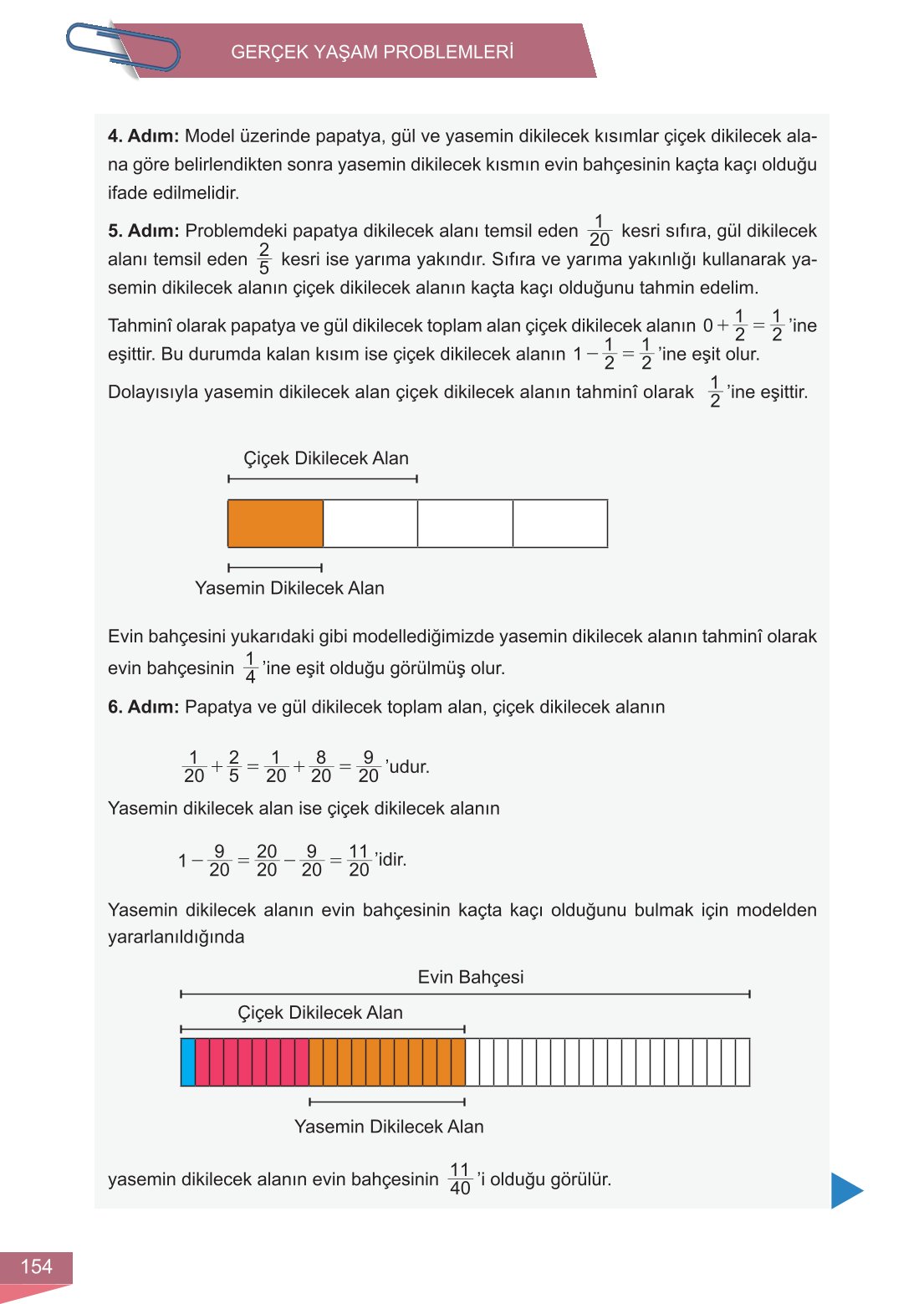 6. Sınıf Meb Yayınları Matematik Ders Kitabı Sayfa 154 Cevapları