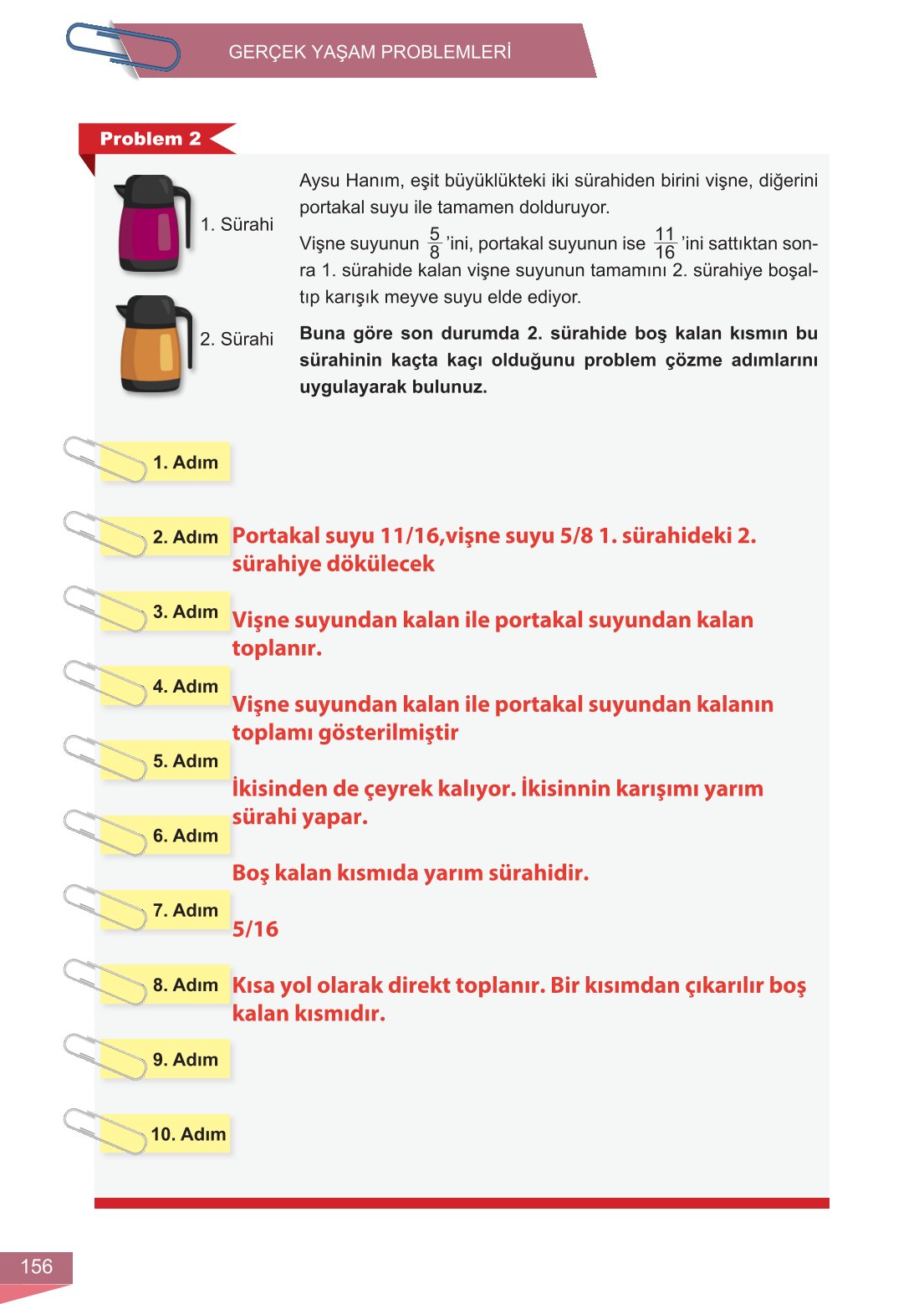 6. Sınıf Meb Yayınları Matematik Ders Kitabı Sayfa 156 Cevapları