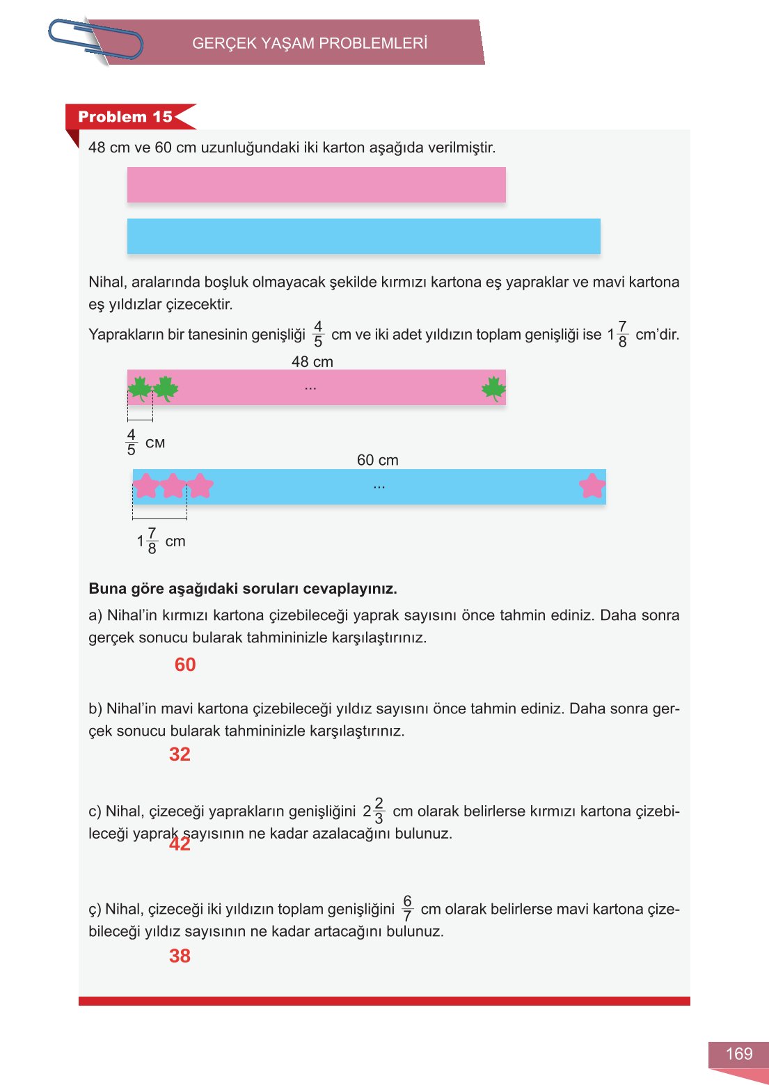6. Sınıf Meb Yayınları Matematik Ders Kitabı Sayfa 169 Cevapları