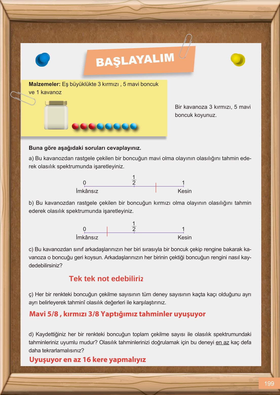 6. Sınıf Meb Yayınları Matematik Ders Kitabı Sayfa 199 Cevapları