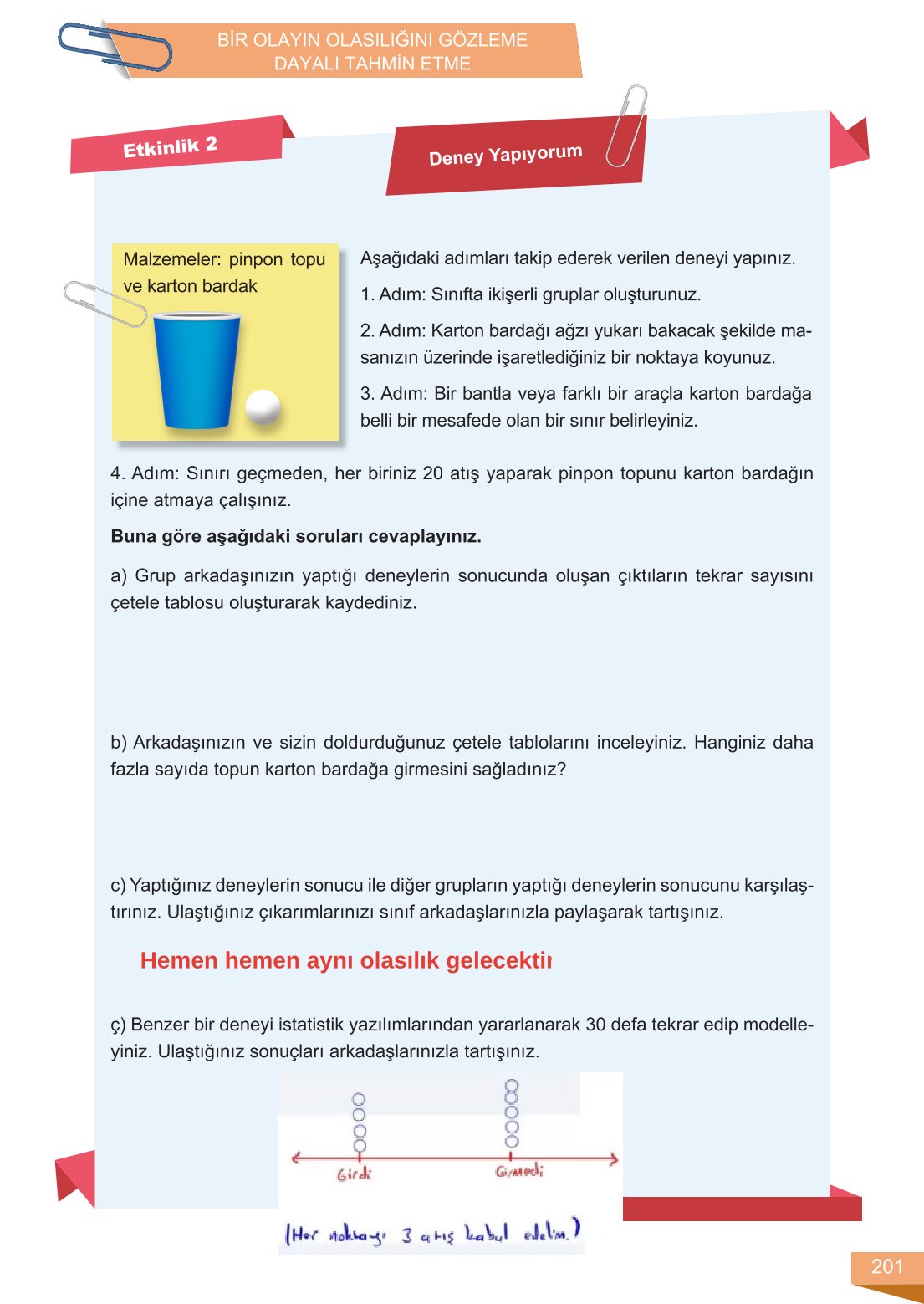 6. Sınıf Meb Yayınları Matematik Ders Kitabı Sayfa 201 Cevapları