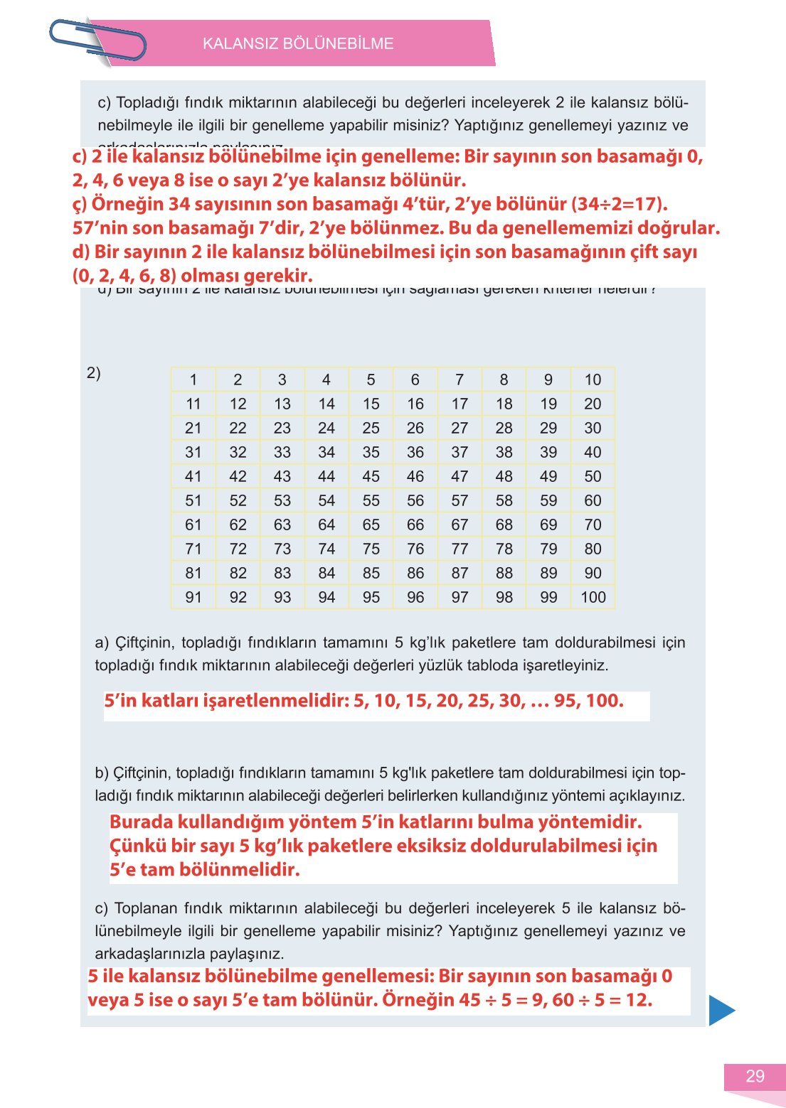 6. Sınıf Meb Yayınları Matematik Ders Kitabı Sayfa 29 Cevapları 6. Sınıf Meb Yayınları Matematik Ders Kitabı Sayfa 29 Cevapları
