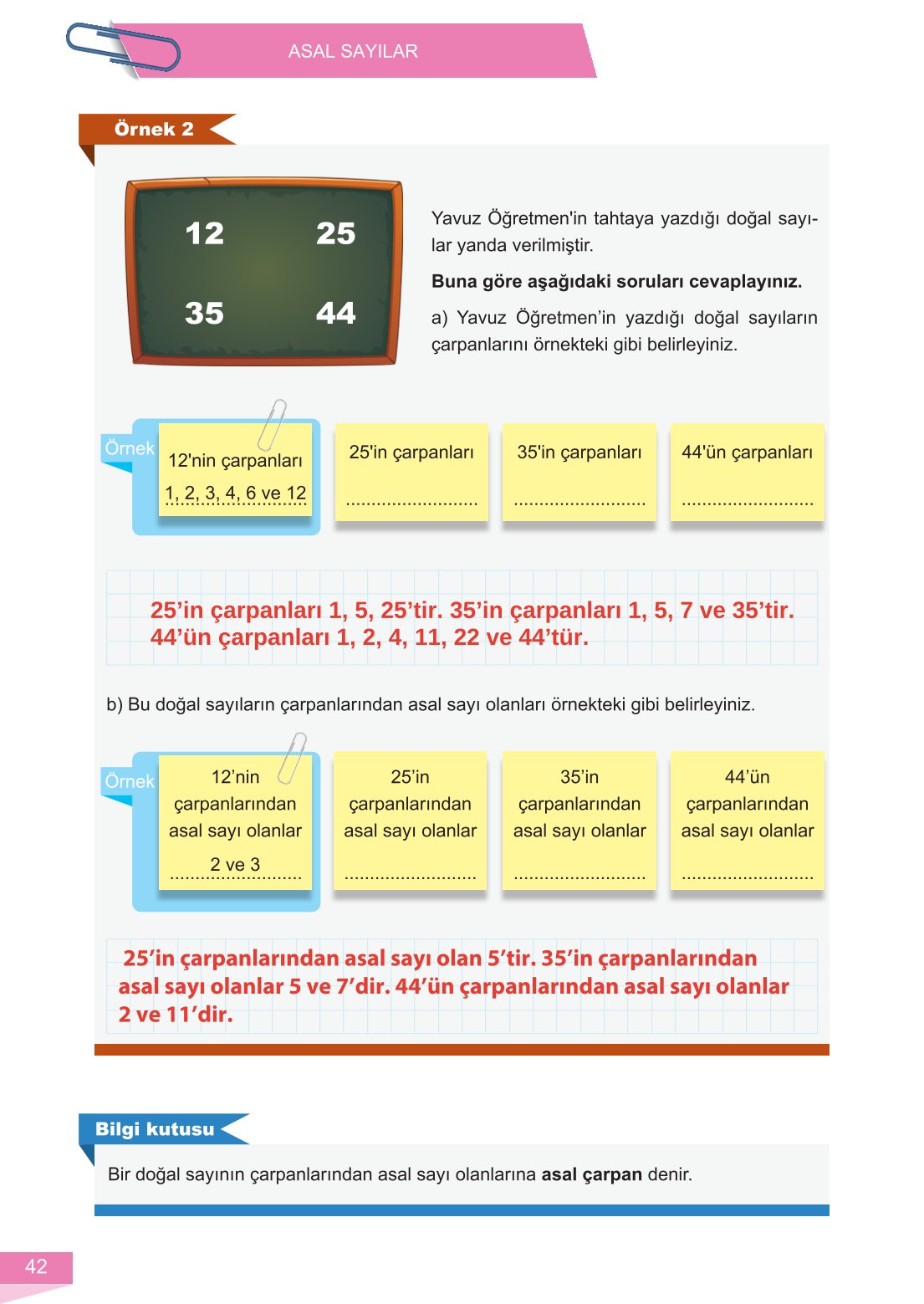 6. Sınıf Meb Yayınları Matematik Ders Kitabı Sayfa 42 Cevapları