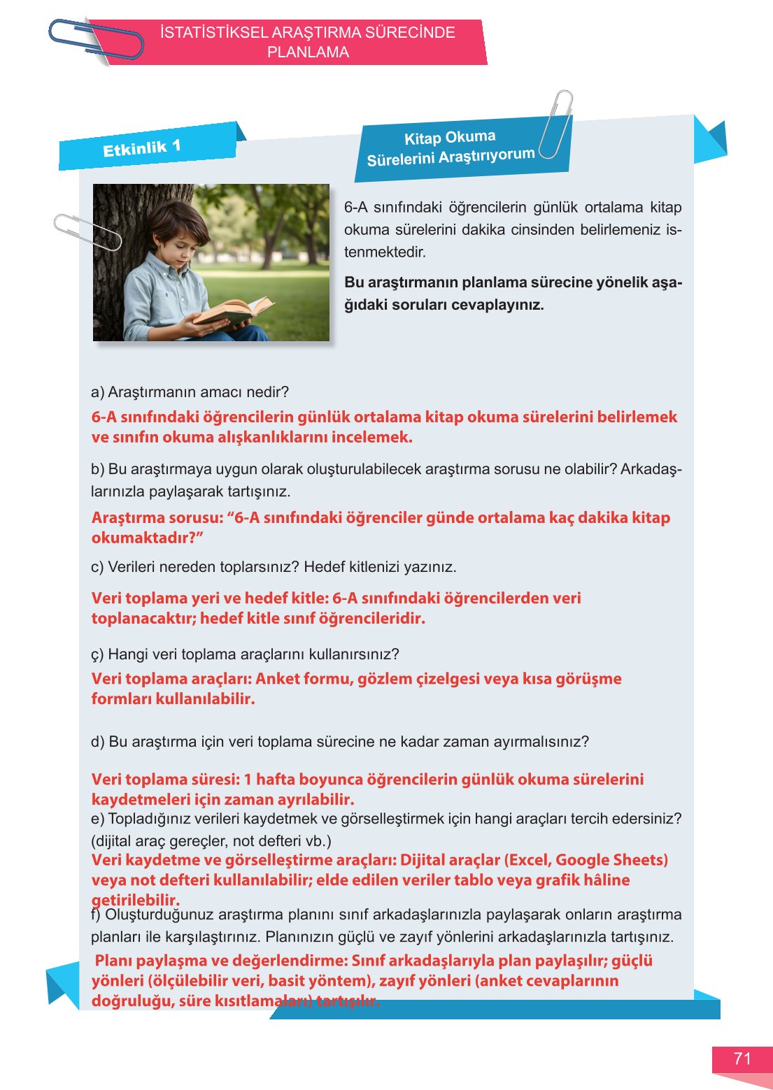 6. Sınıf Meb Yayınları Matematik Ders Kitabı Sayfa 71 Cevapları