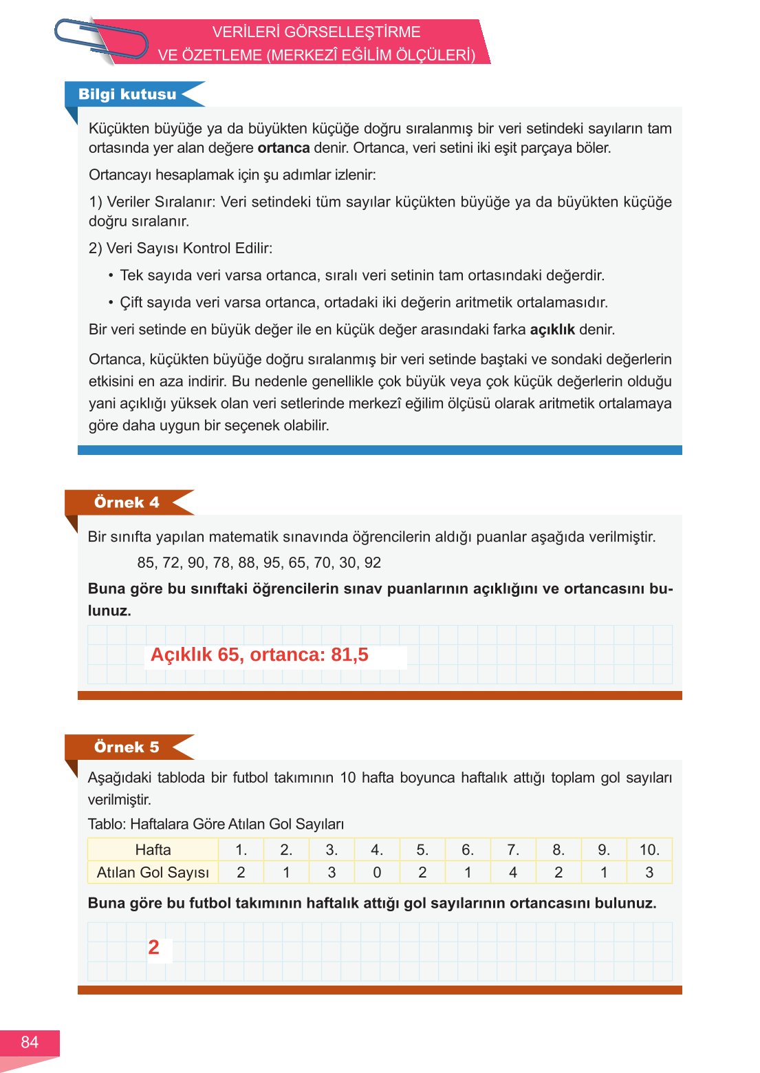 6. Sınıf Meb Yayınları Matematik Ders Kitabı Sayfa 84 Cevapları