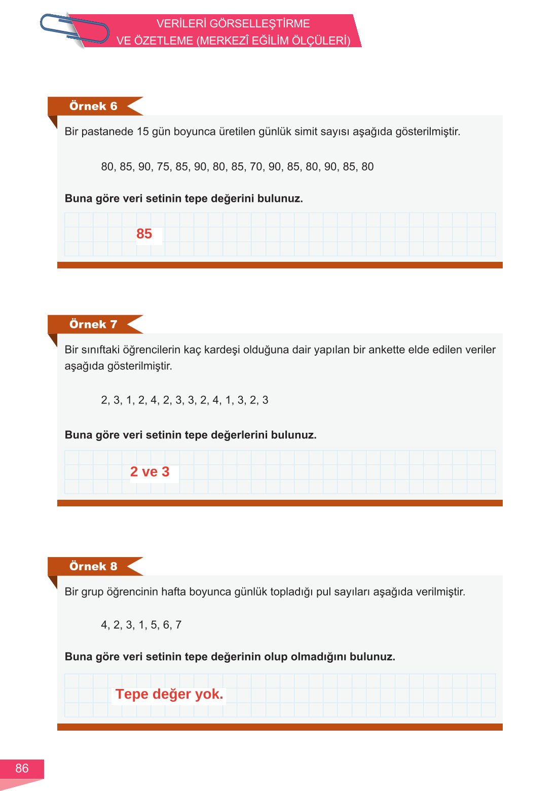 6. Sınıf Meb Yayınları Matematik Ders Kitabı Sayfa 86 Cevapları