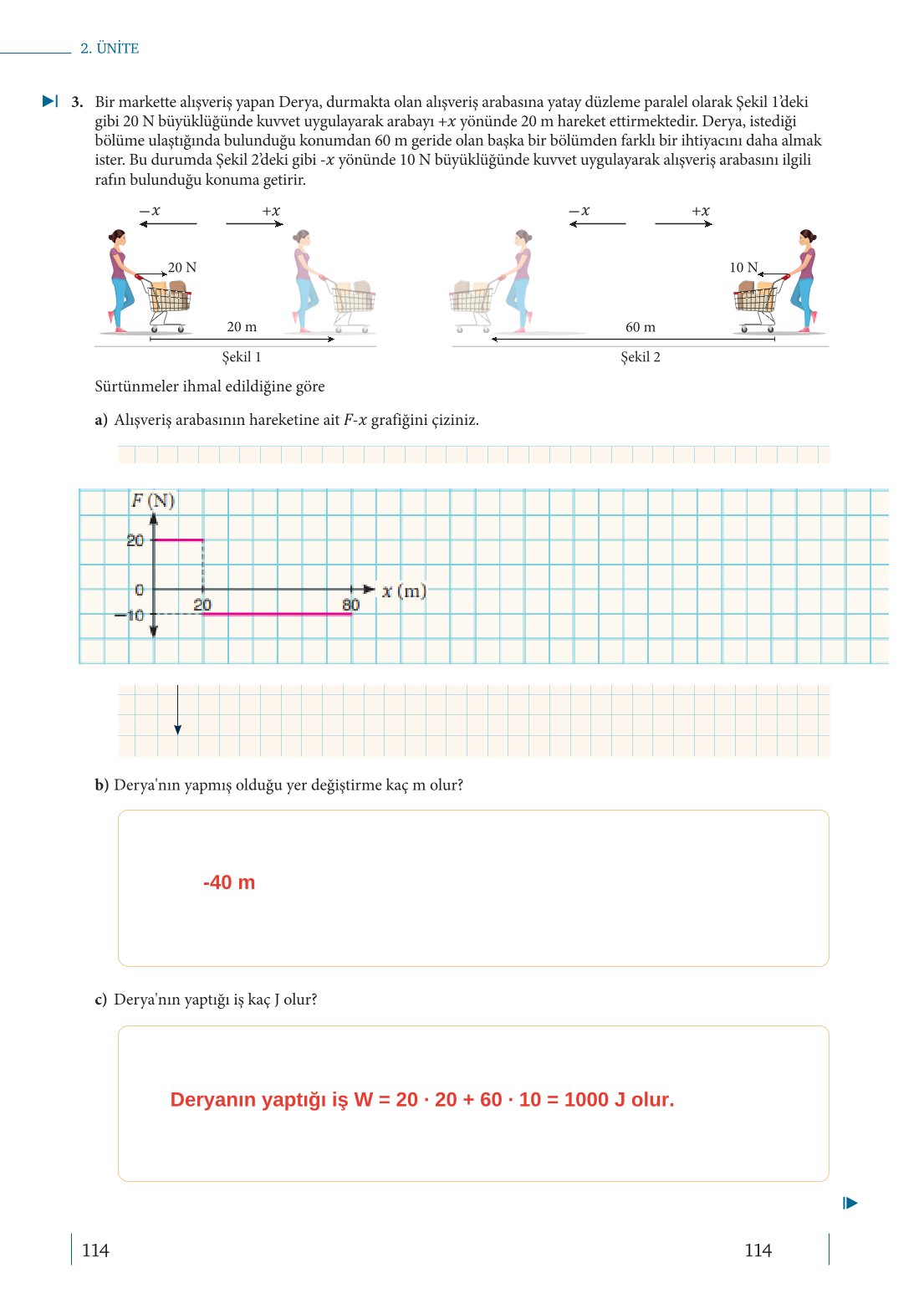 10. Sınıf Meb Yayınları Fizik Ders Kitabı Sayfa 114 Cevapları