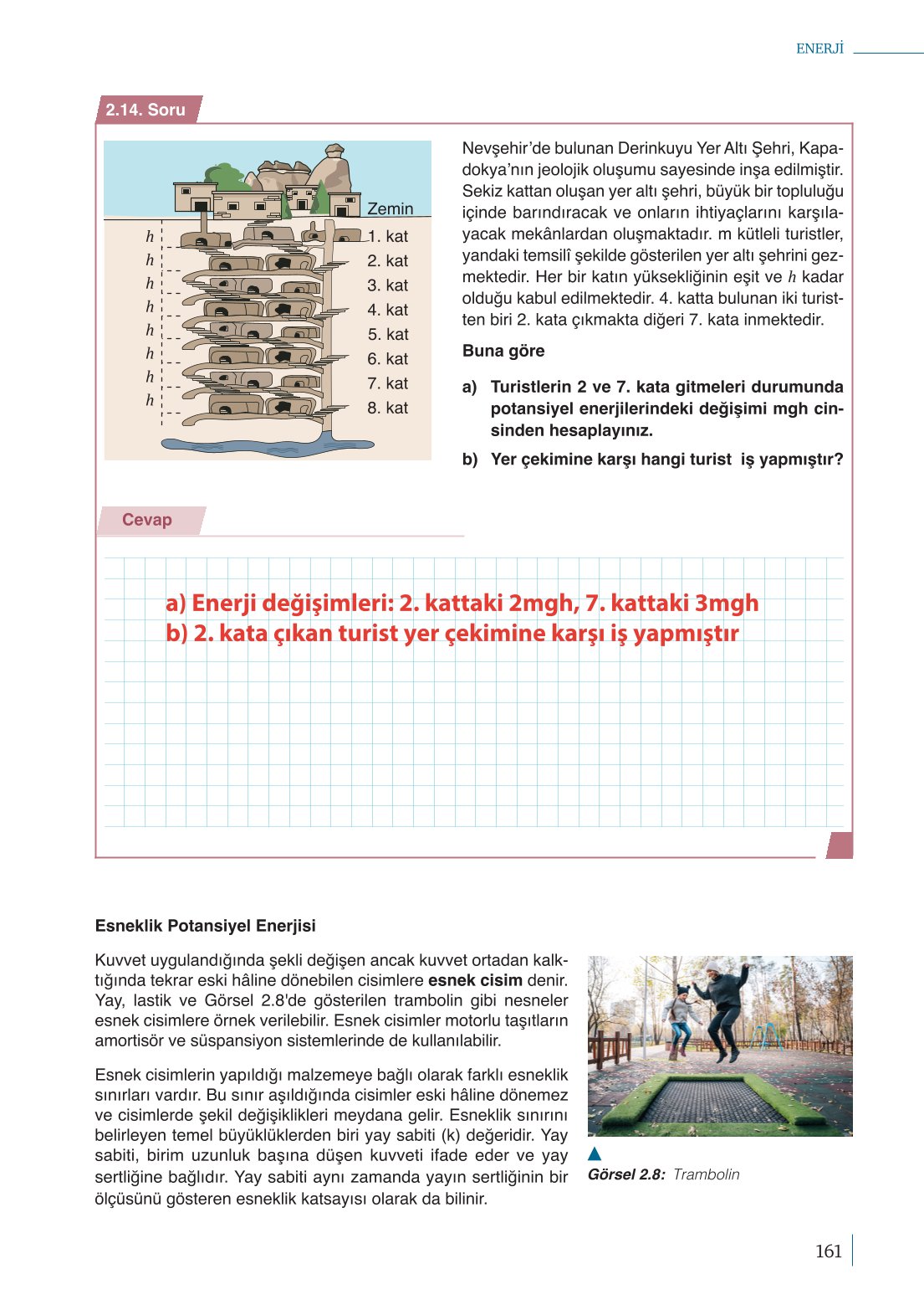 10. Sınıf Meb Yayınları Fizik Ders Kitabı Sayfa 161 Cevapları