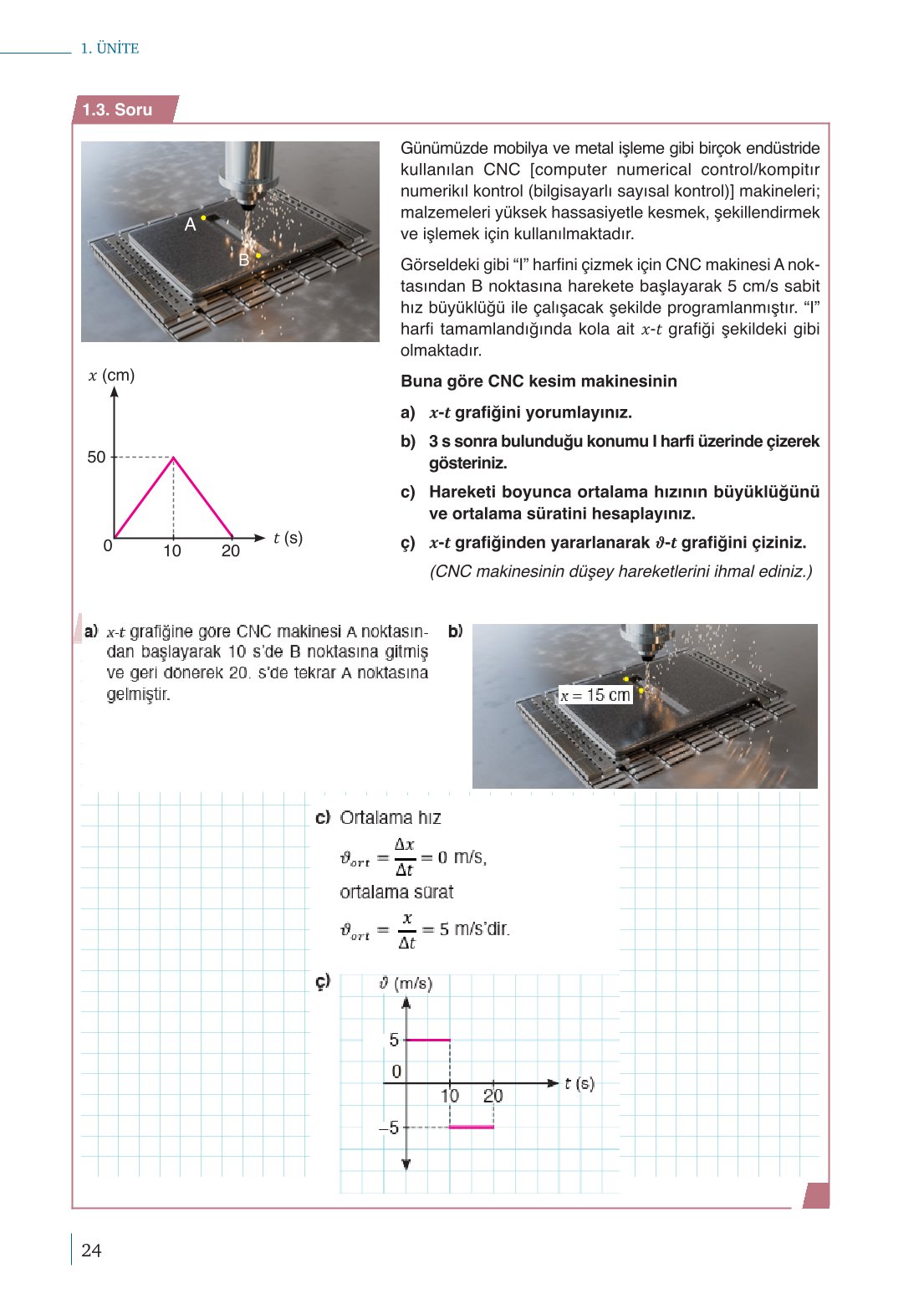 10. Sınıf Meb Yayınları Fizik Ders Kitabı Sayfa 24 Cevapları
