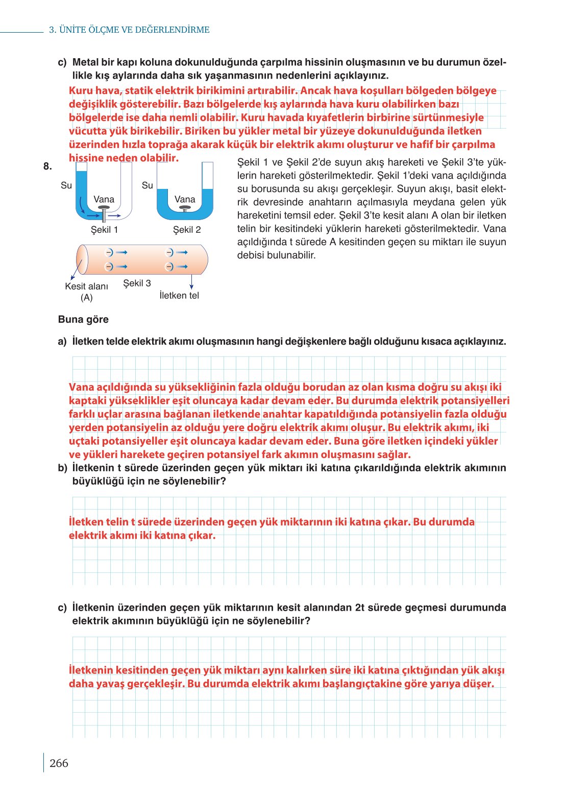 10. Sınıf Meb Yayınları Fizik Ders Kitabı Sayfa 266 Cevapları