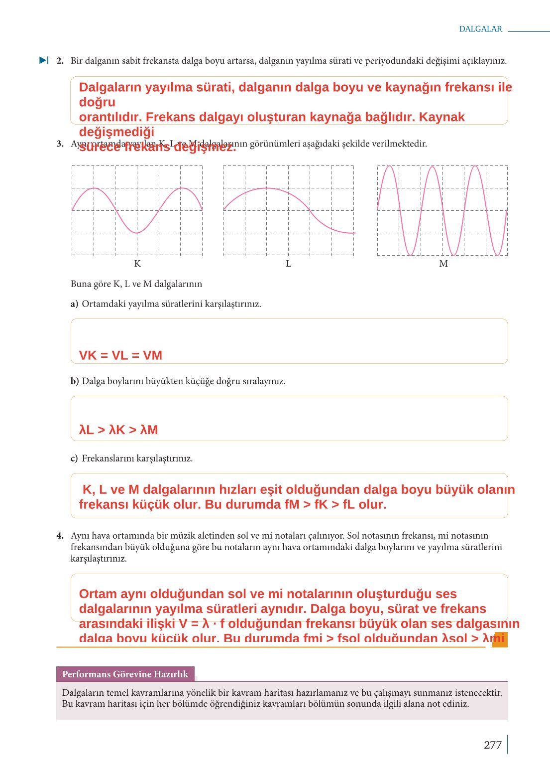 10. Sınıf Meb Yayınları Fizik Ders Kitabı Sayfa 277 Cevapları