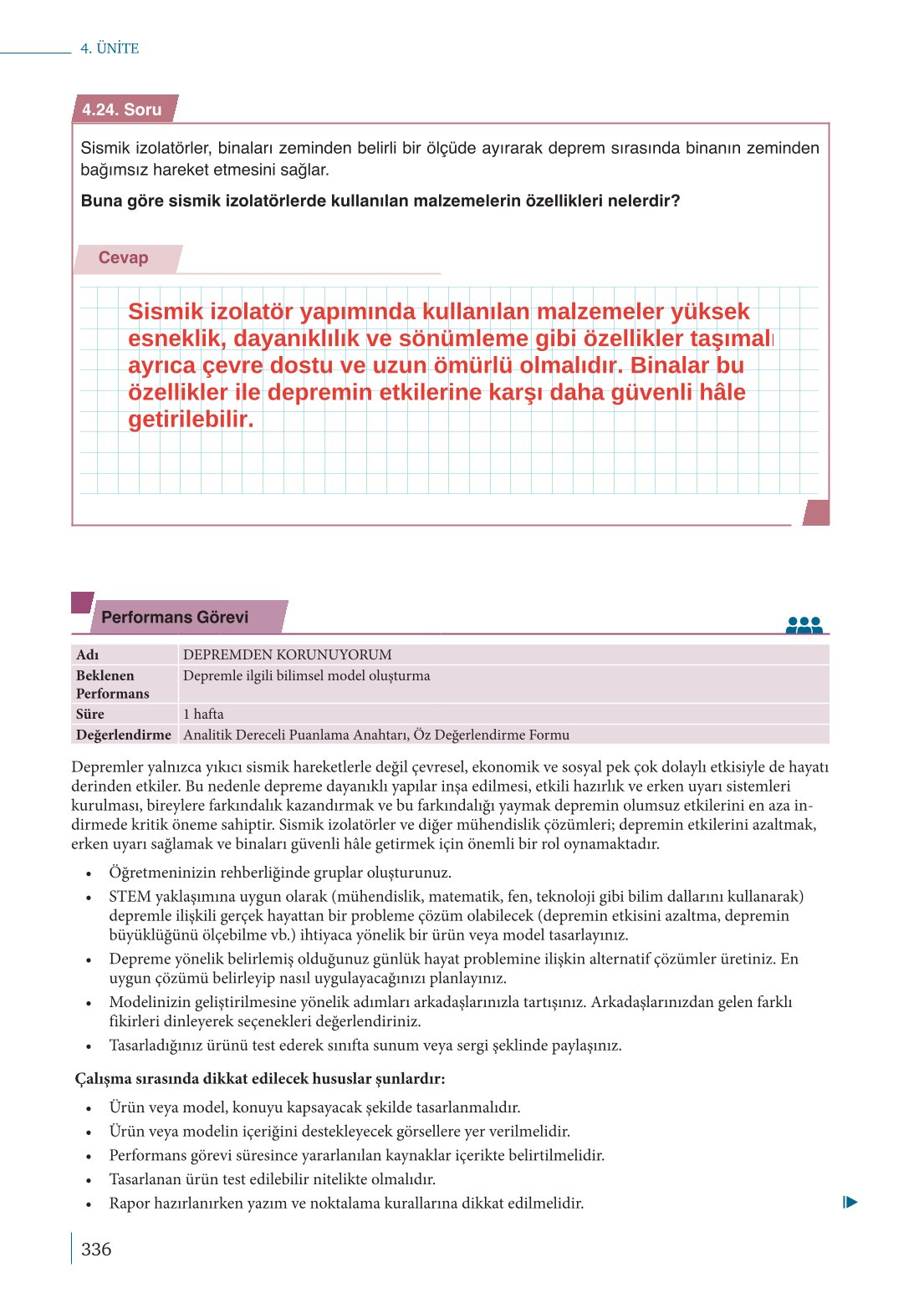 10. Sınıf Meb Yayınları Fizik Ders Kitabı Sayfa 336 Cevapları