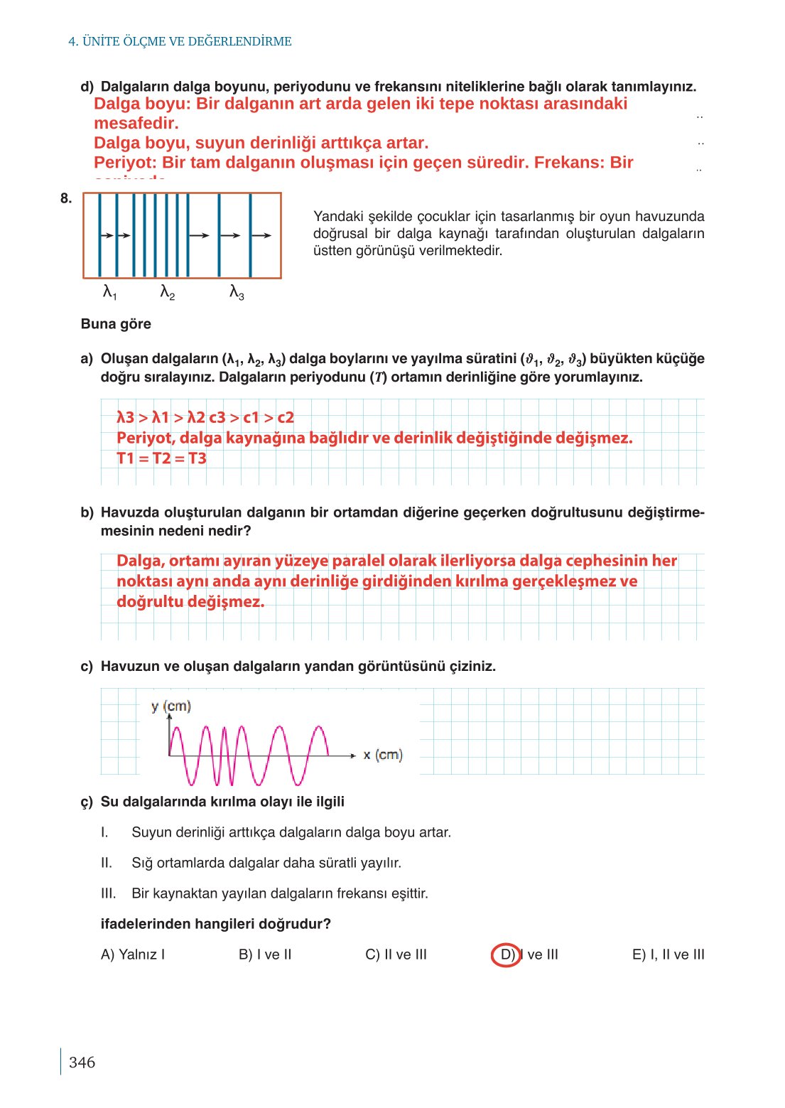 10. Sınıf Meb Yayınları Fizik Ders Kitabı Sayfa 346 Cevapları