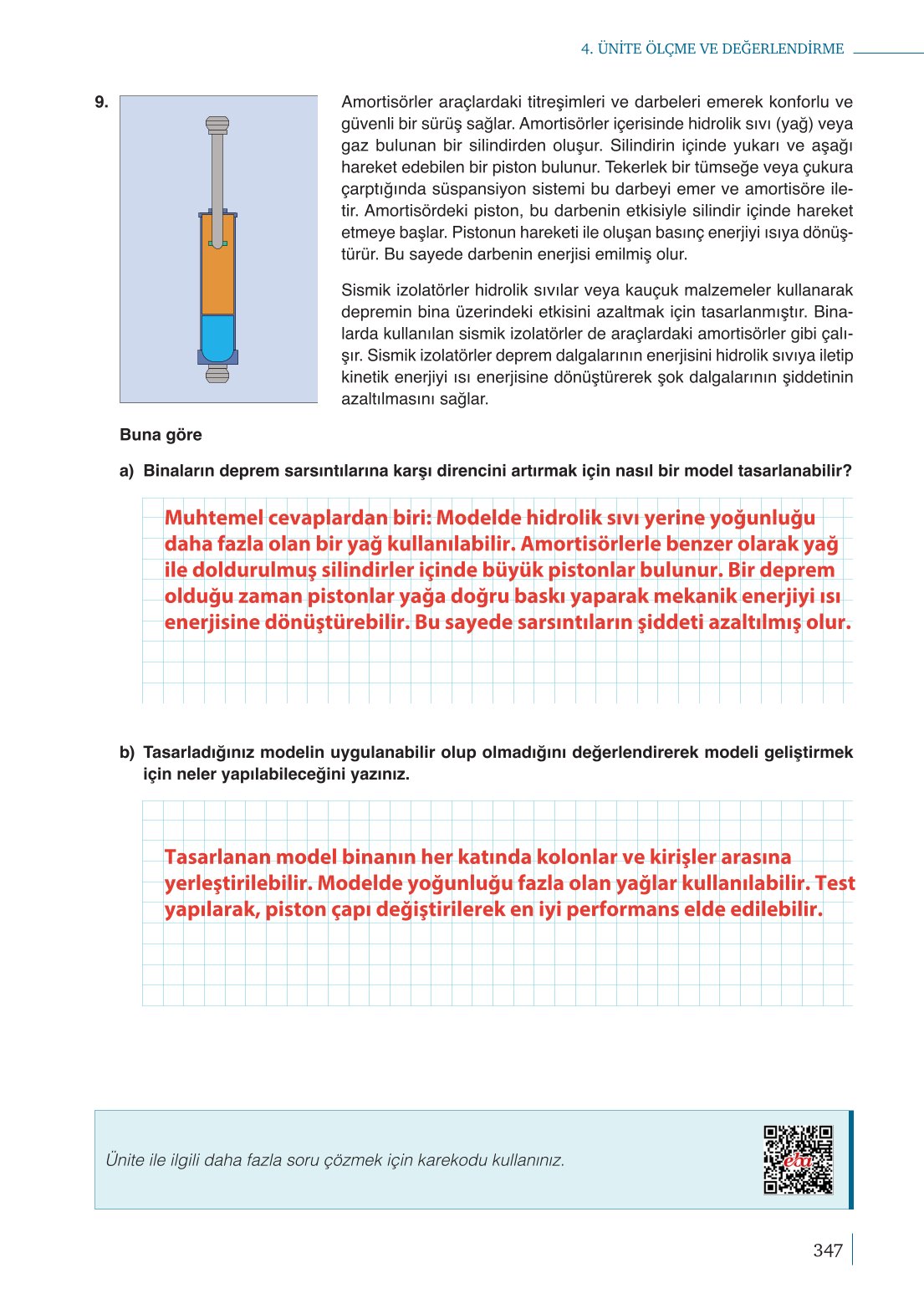 10. Sınıf Meb Yayınları Fizik Ders Kitabı Sayfa 347 Cevapları