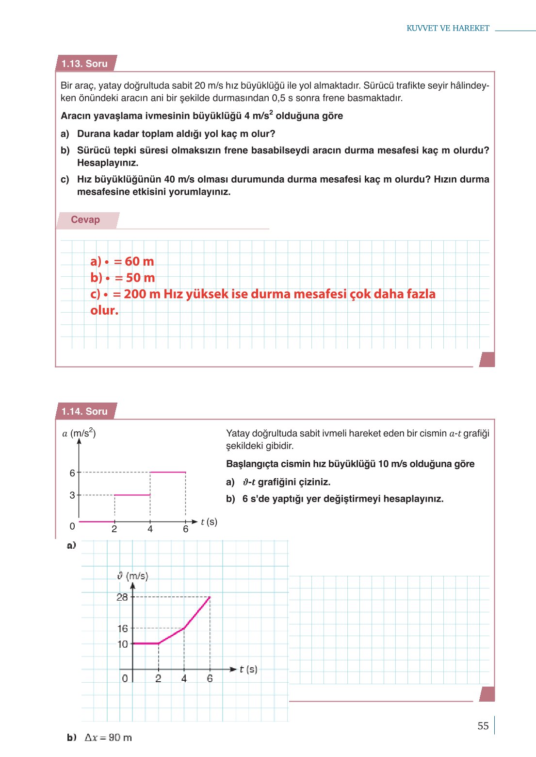 10. Sınıf Meb Yayınları Fizik Ders Kitabı Sayfa 55 Cevapları