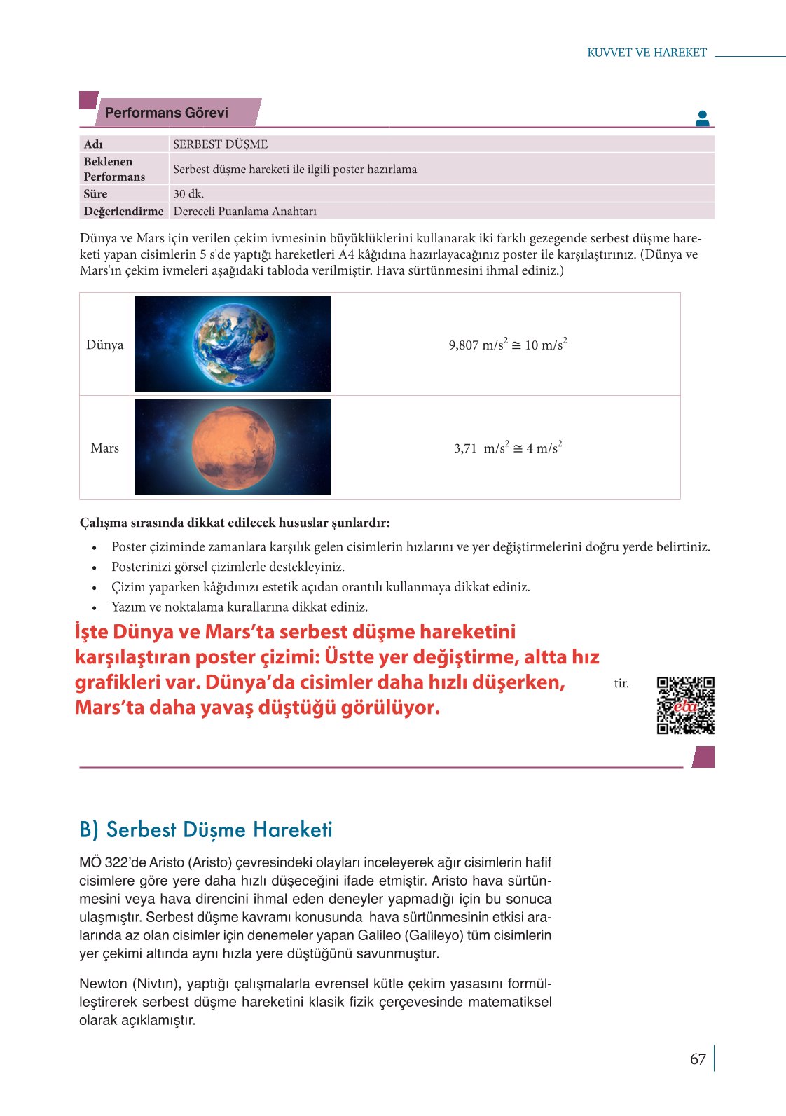 10. Sınıf Meb Yayınları Fizik Ders Kitabı Sayfa 67 Cevapları