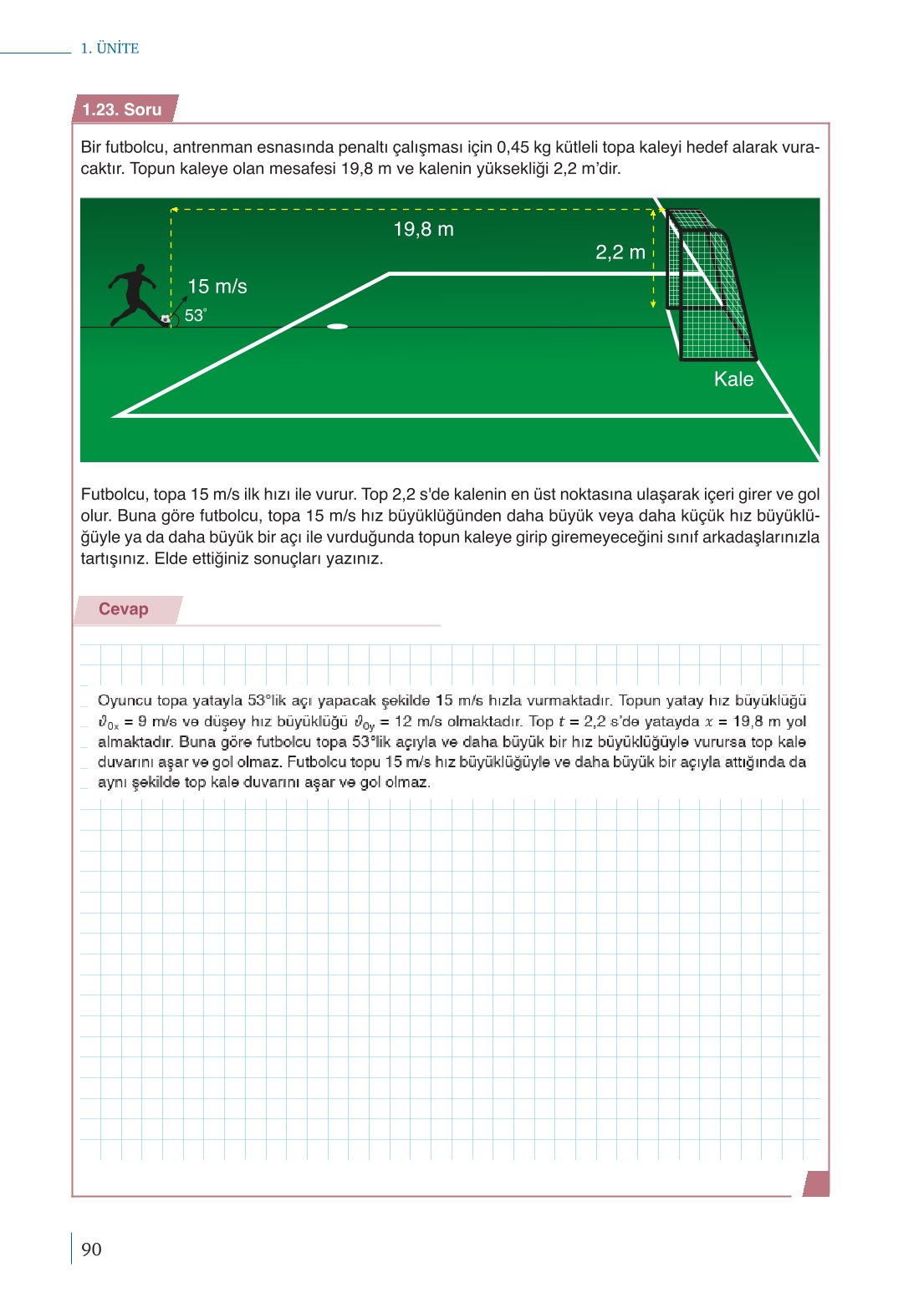10. Sınıf Meb Yayınları Fizik Ders Kitabı Sayfa 90 Cevapları