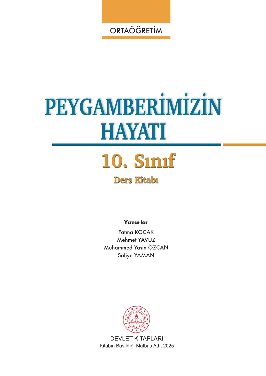 10. Sınıf Meb Yayınları Peygamberimizin Hayatı Ders Kitabı Sayfa 1 Cevapları