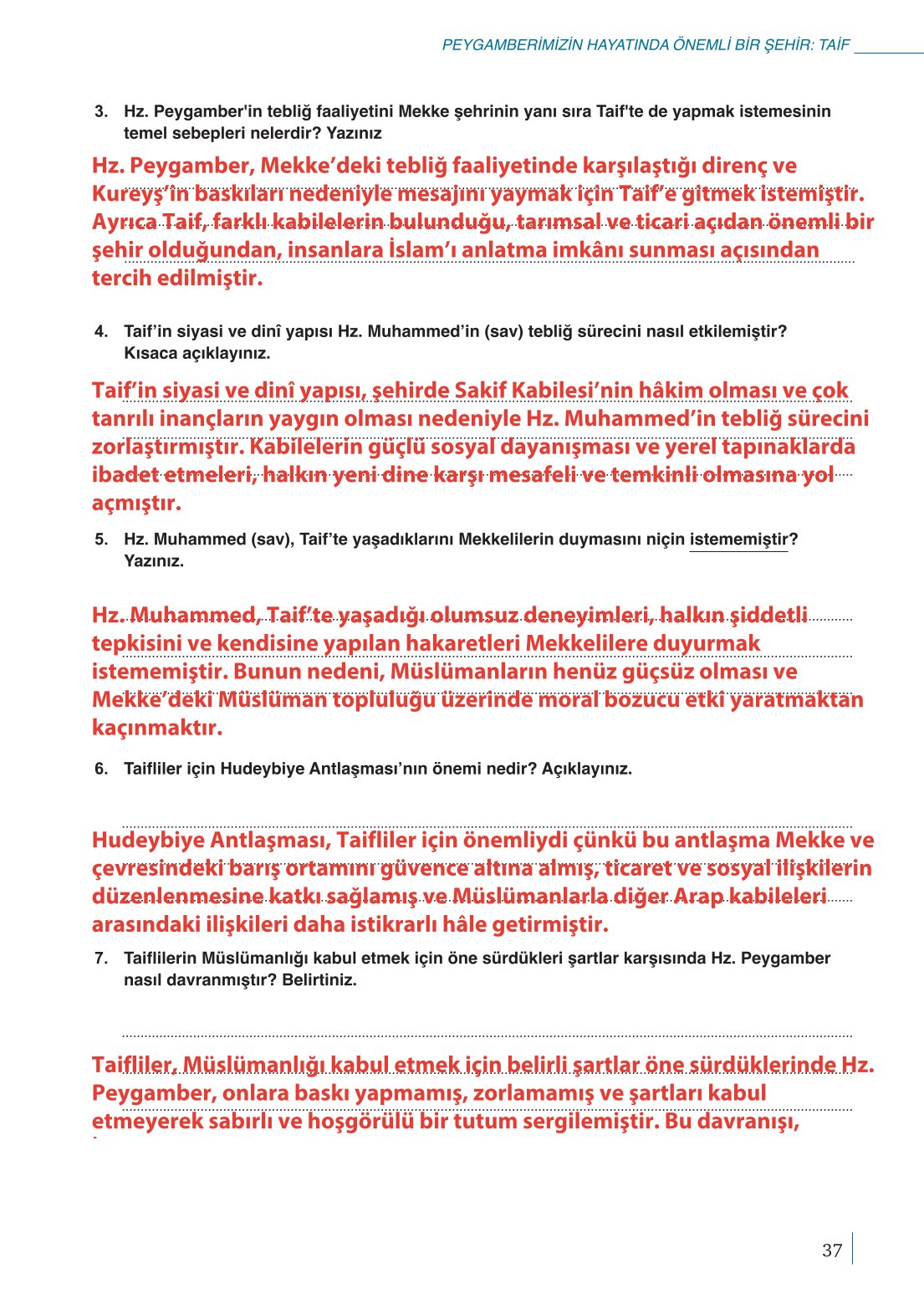 10. Sınıf Meb Yayınları Peygamberimizin Hayatı Ders Kitabı Sayfa 37 Cevapları 10. Sınıf Meb Yayınları Peygamberimizin Hayatı Ders Kitabı Sayfa 37 Cevapları