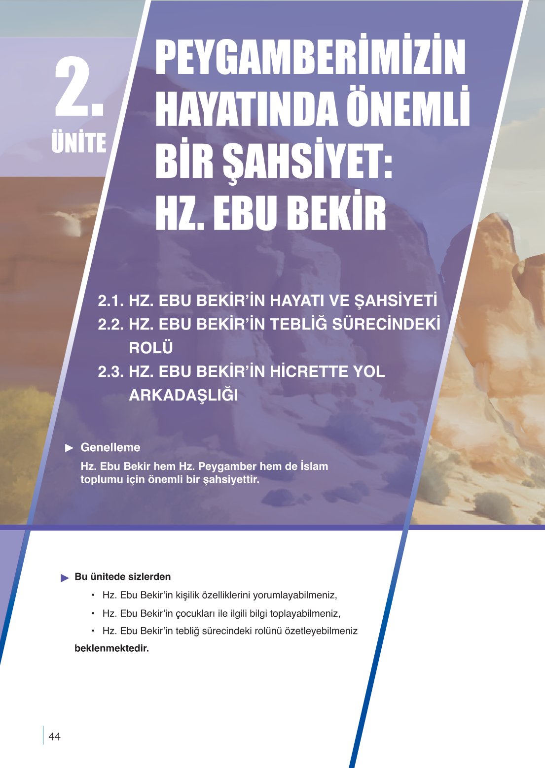 10. Sınıf Meb Yayınları Peygamberimizin Hayatı Ders Kitabı Sayfa 44 Cevapları