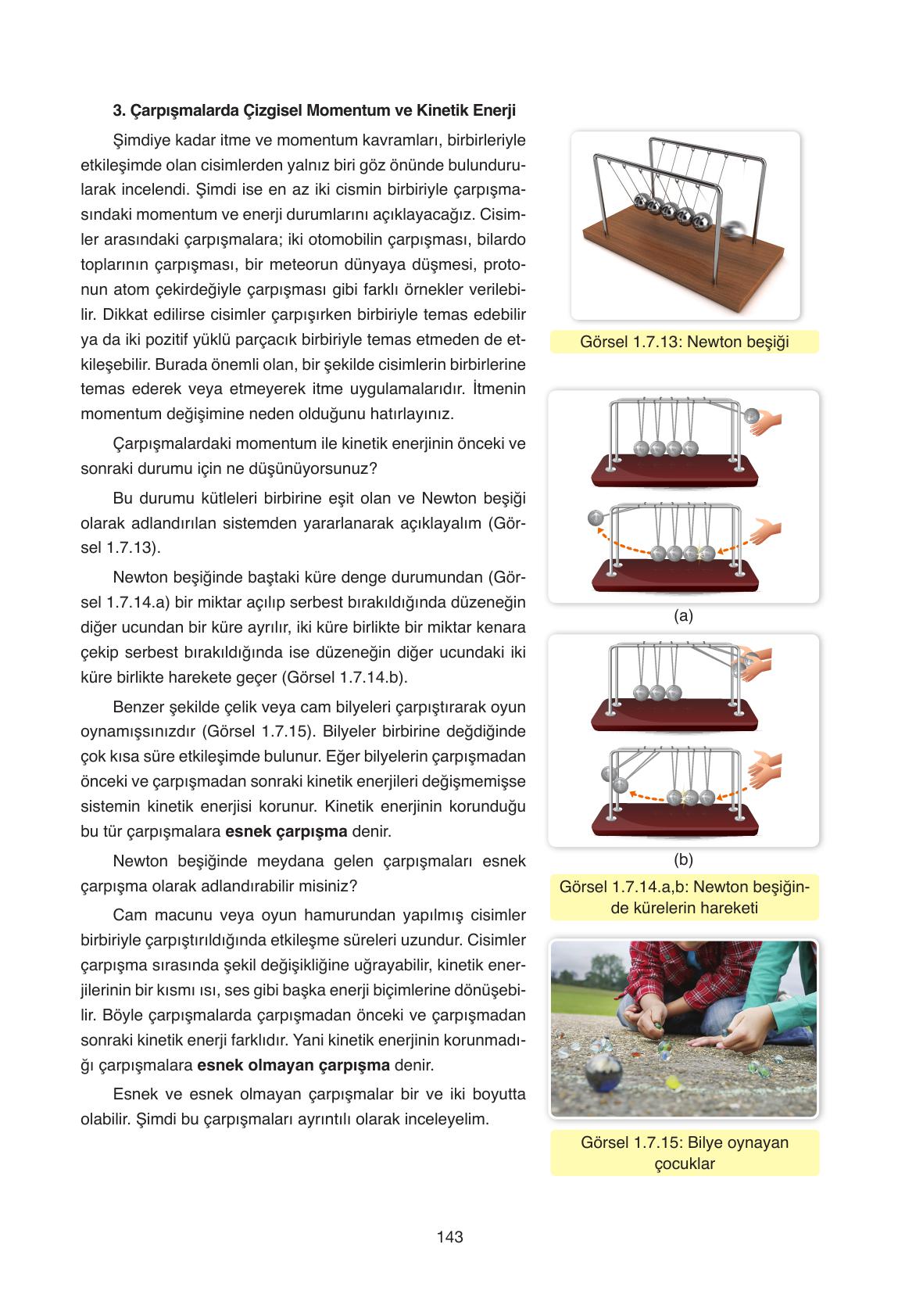 11. Sınıf Ata Yayıncılık Fizik Ders Kitabı Sayfa 143 Cevapları 11. Sınıf Ata Yayıncılık Fizik Ders Kitabı Sayfa 143 Cevapları