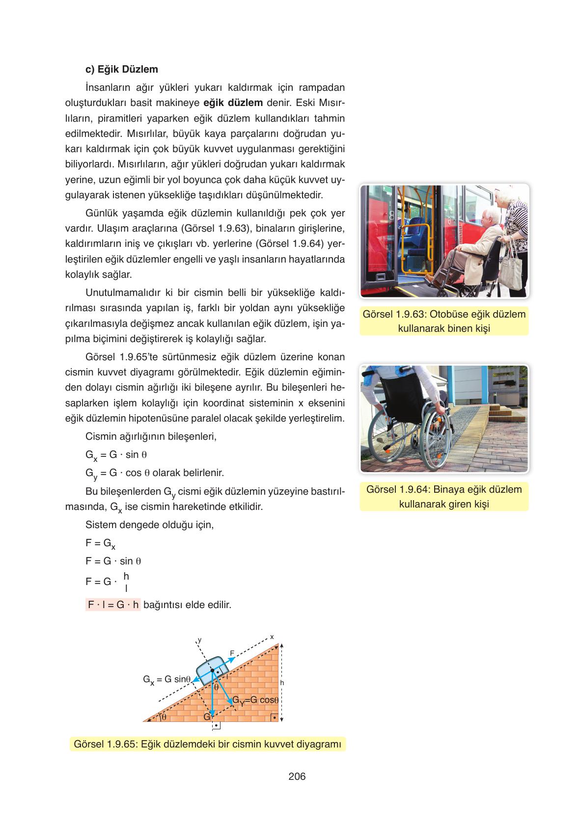 11. Sınıf Ata Yayıncılık Fizik Ders Kitabı Sayfa 206 Cevapları 11. Sınıf Ata Yayıncılık Fizik Ders Kitabı Sayfa 206 Cevapları