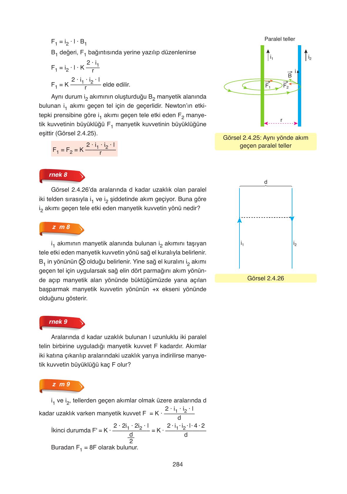 11. Sınıf Ata Yayıncılık Fizik Ders Kitabı Sayfa 284 Cevapları 11. Sınıf Ata Yayıncılık Fizik Ders Kitabı Sayfa 284 Cevapları