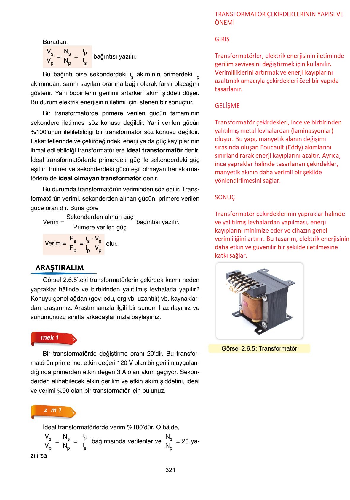 11. Sınıf Ata Yayıncılık Fizik Ders Kitabı Sayfa 321 Cevapları 11. Sınıf Ata Yayıncılık Fizik Ders Kitabı Sayfa 321 Cevapları