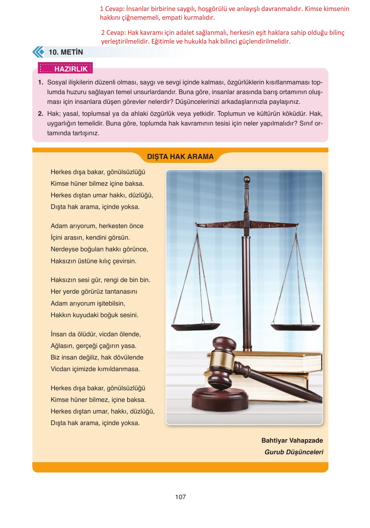 11. Sınıf Ata Yayıncılık Türk Dili Ve Edebiyatı Ders Kitabı Sayfa 107 Cevapları 11. Sınıf Ata Yayıncılık Türk Dili Ve Edebiyatı Ders Kitabı Sayfa 107 Cevapları