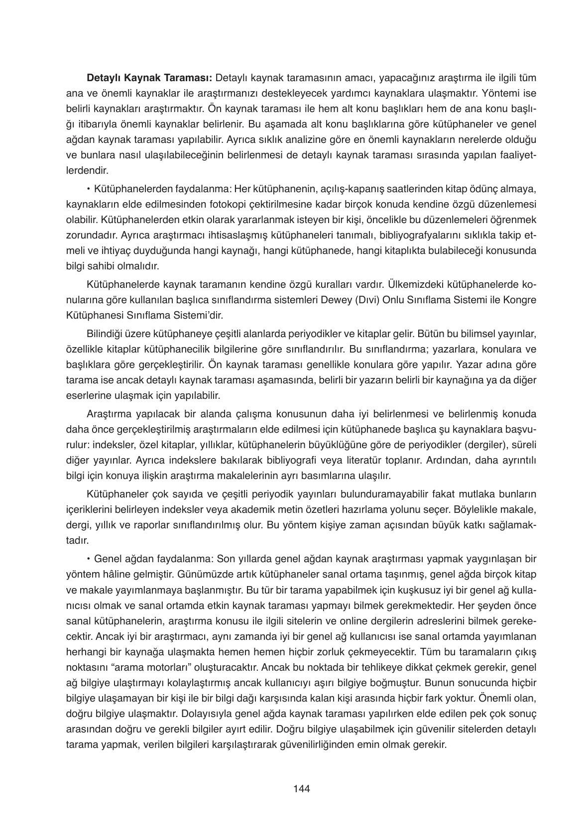 11. Sınıf Ata Yayıncılık Türk Dili Ve Edebiyatı Ders Kitabı Sayfa 144 Cevapları