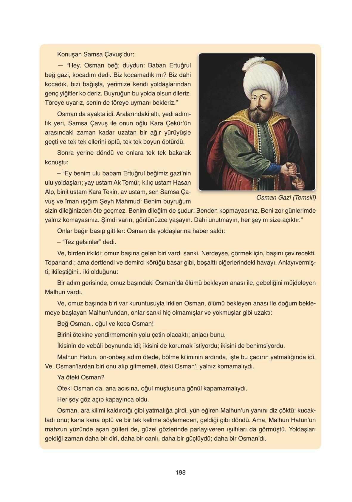 11. Sınıf Ata Yayıncılık Türk Dili Ve Edebiyatı Ders Kitabı Sayfa 198 Cevapları