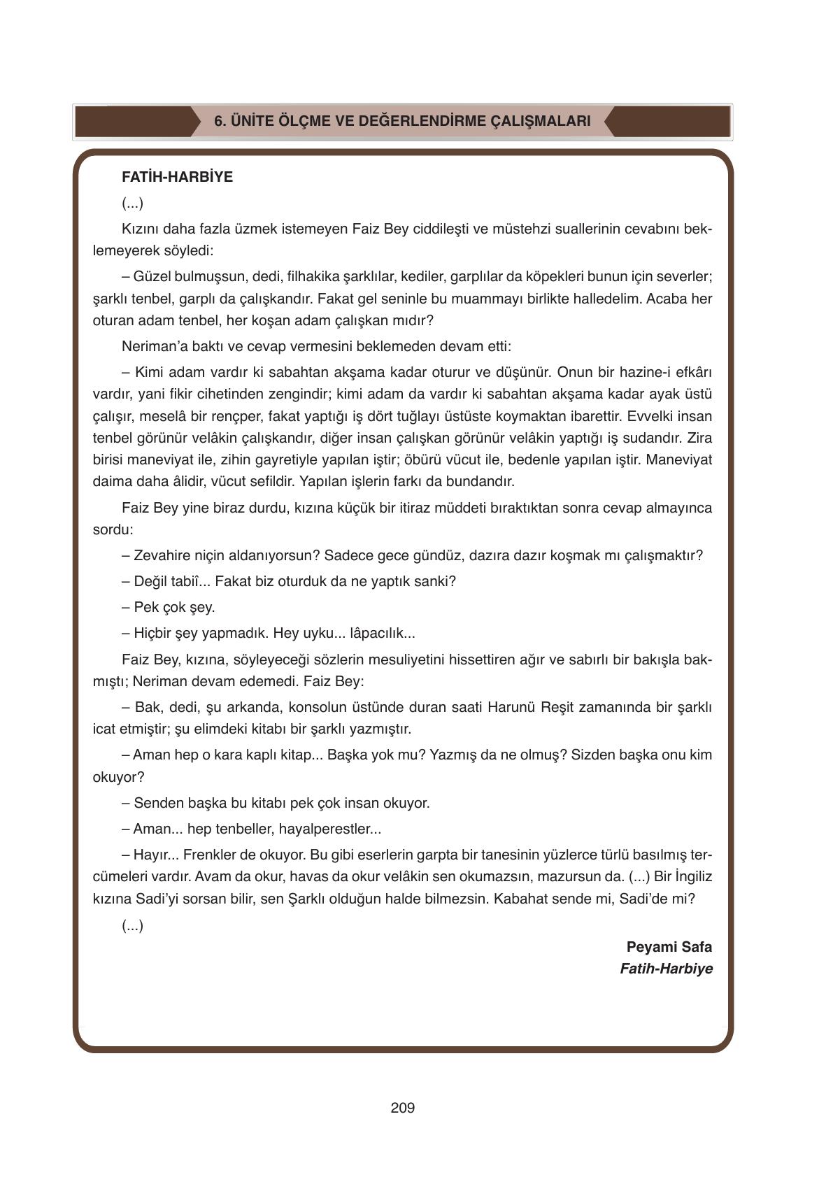 11. Sınıf Ata Yayıncılık Türk Dili Ve Edebiyatı Ders Kitabı Sayfa 209 Cevapları 11. Sınıf Ata Yayıncılık Türk Dili Ve Edebiyatı Ders Kitabı Sayfa 209 Cevapları