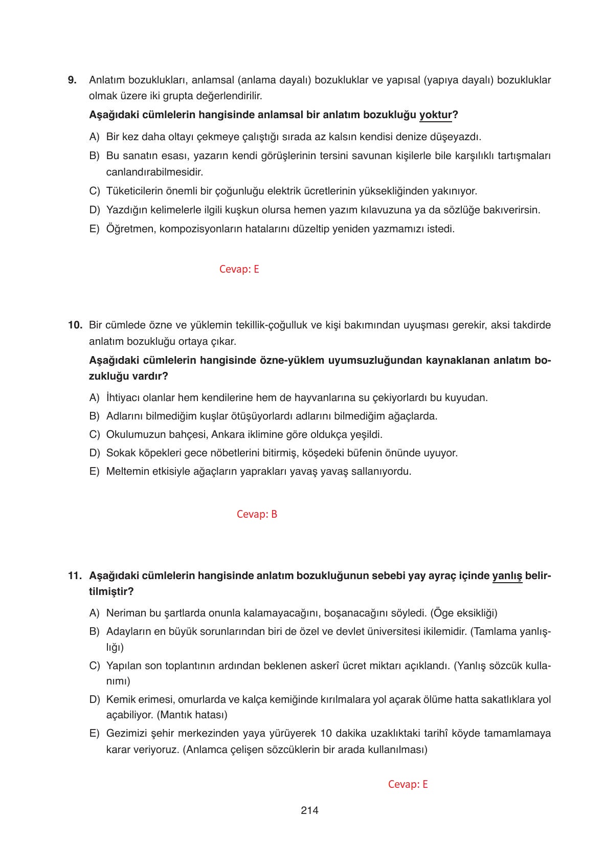 11. Sınıf Ata Yayıncılık Türk Dili Ve Edebiyatı Ders Kitabı Sayfa 214 Cevapları 11. Sınıf Ata Yayıncılık Türk Dili Ve Edebiyatı Ders Kitabı Sayfa 214 Cevapları