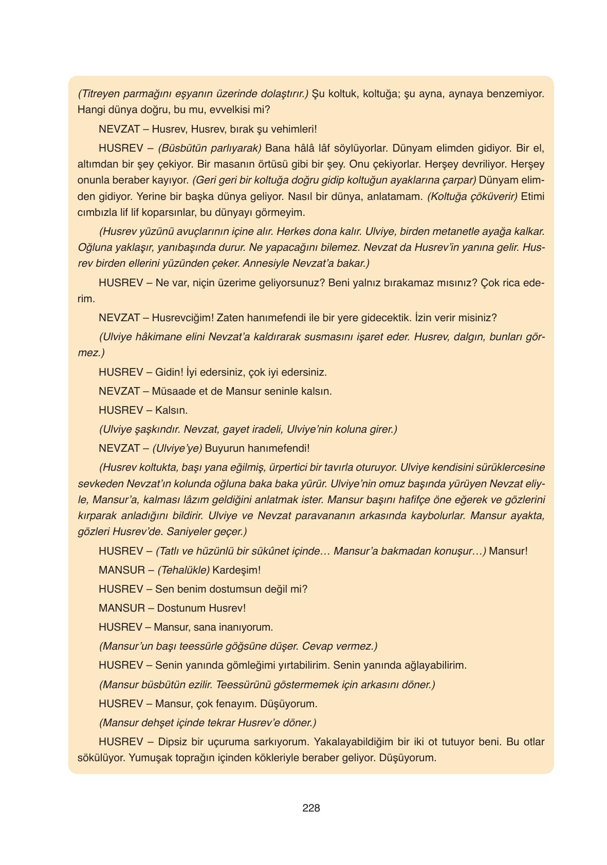 11. Sınıf Ata Yayıncılık Türk Dili Ve Edebiyatı Ders Kitabı Sayfa 228 Cevapları 11. Sınıf Ata Yayıncılık Türk Dili Ve Edebiyatı Ders Kitabı Sayfa 228 Cevapları