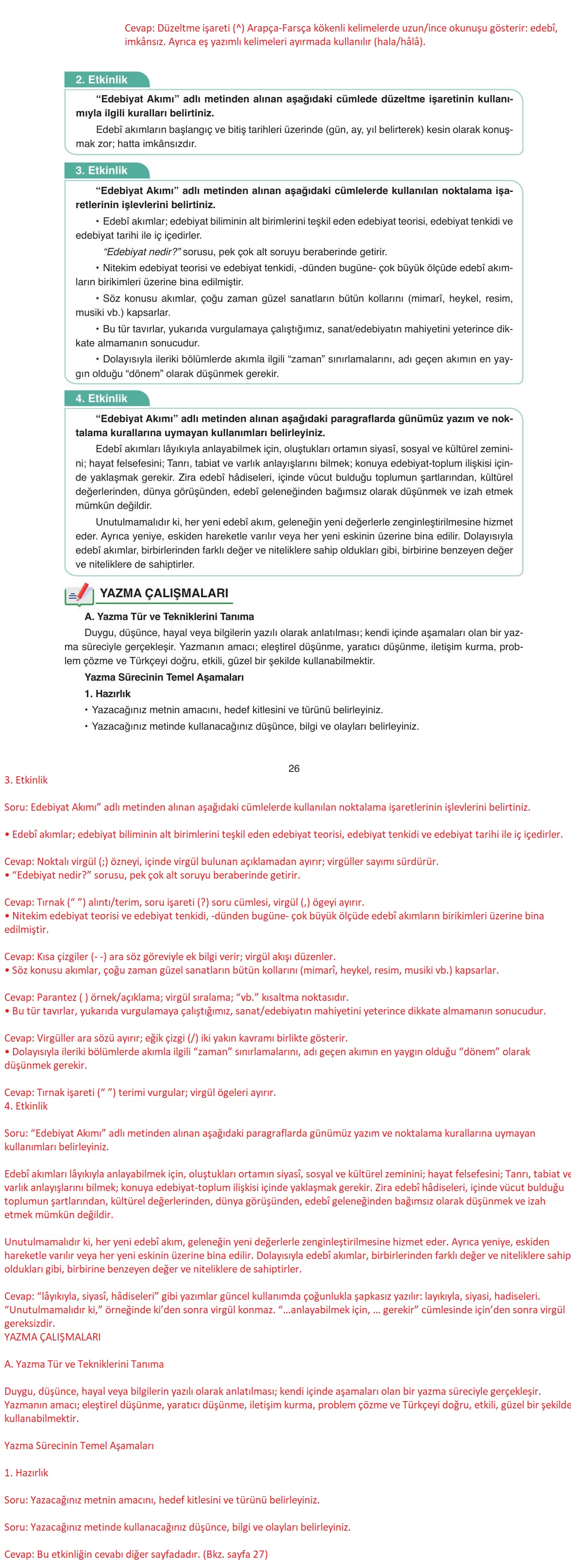 11. Sınıf Ata Yayıncılık Türk Dili Ve Edebiyatı Ders Kitabı Sayfa 26 Cevapları 11. Sınıf Ata Yayıncılık Türk Dili Ve Edebiyatı Ders Kitabı Sayfa 26 Cevapları