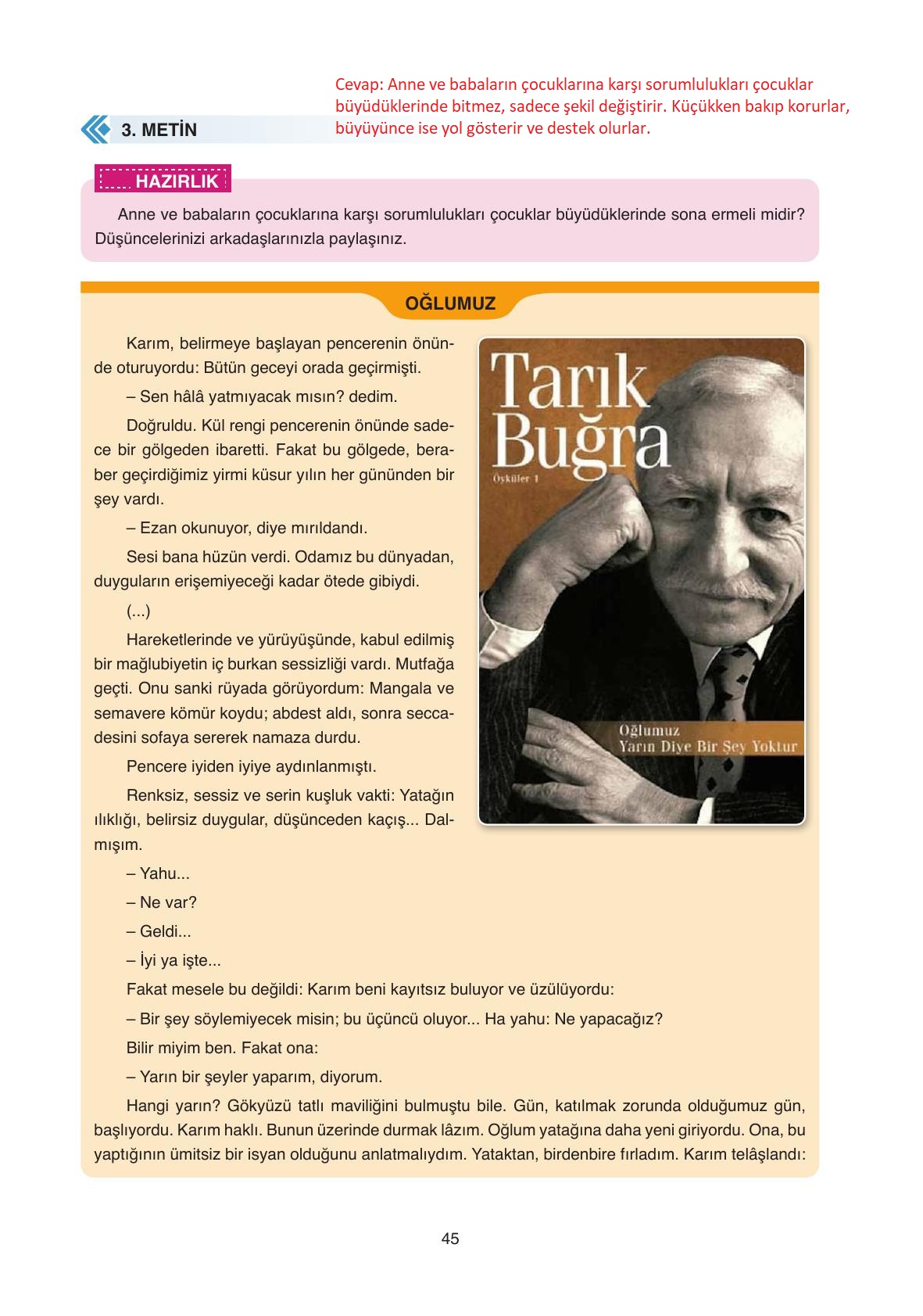 11. Sınıf Ata Yayıncılık Türk Dili Ve Edebiyatı Ders Kitabı Sayfa 45 Cevapları 11. Sınıf Ata Yayıncılık Türk Dili Ve Edebiyatı Ders Kitabı Sayfa 45 Cevapları