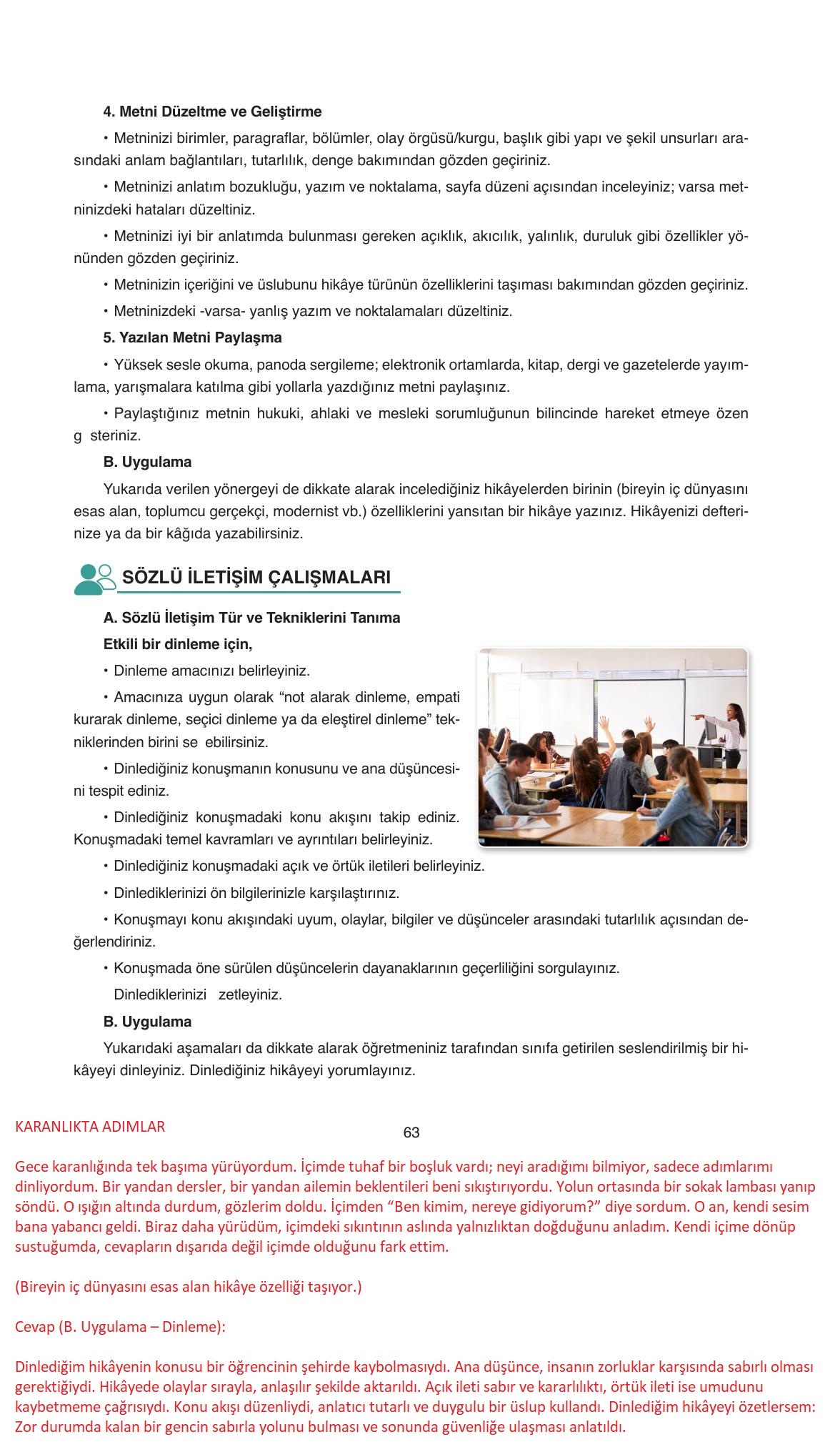 11. Sınıf Ata Yayıncılık Türk Dili Ve Edebiyatı Ders Kitabı Sayfa 63 Cevapları 11. Sınıf Ata Yayıncılık Türk Dili Ve Edebiyatı Ders Kitabı Sayfa 63 Cevapları
