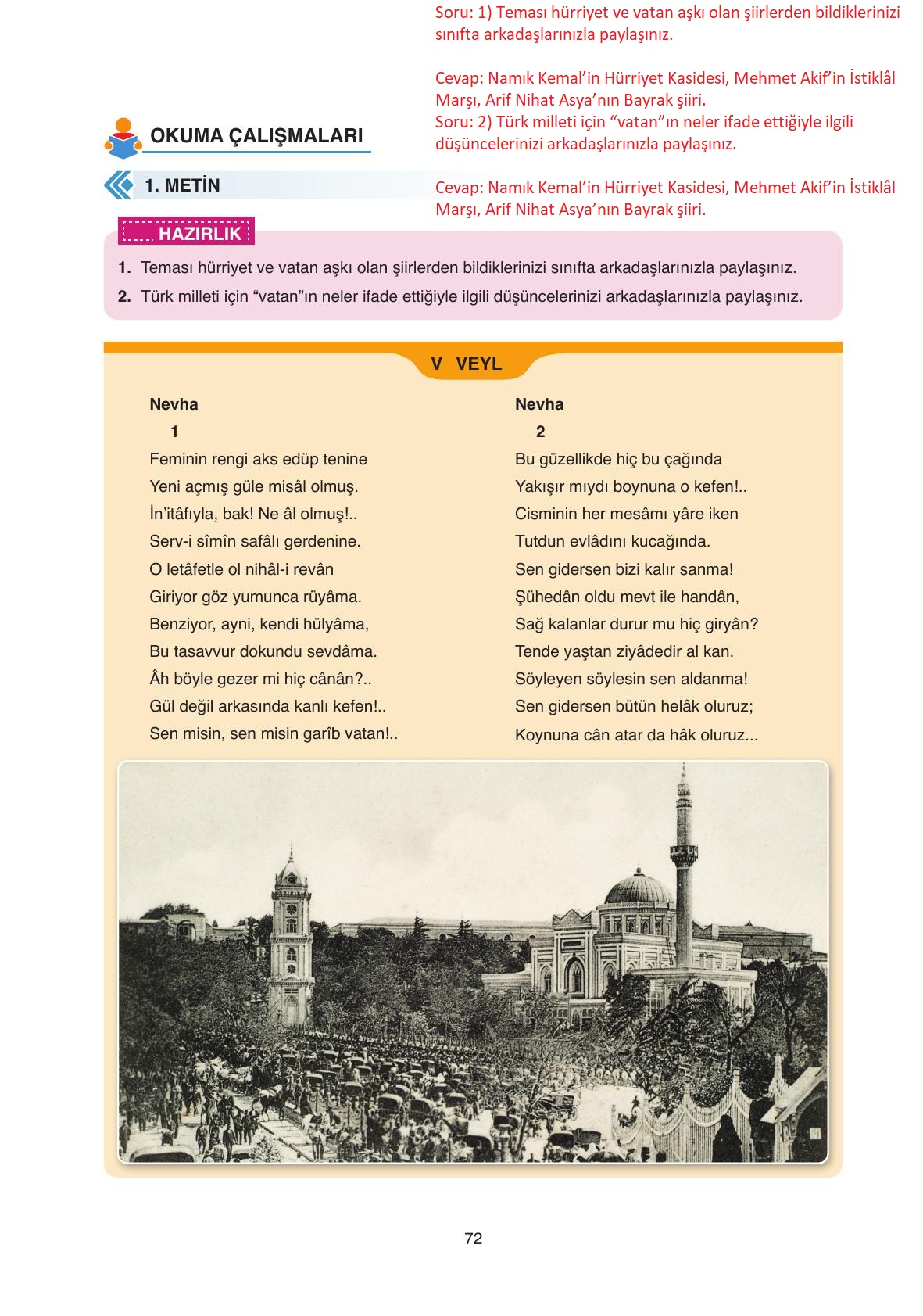 11. Sınıf Ata Yayıncılık Türk Dili Ve Edebiyatı Ders Kitabı Sayfa 72 Cevapları 11. Sınıf Ata Yayıncılık Türk Dili Ve Edebiyatı Ders Kitabı Sayfa 72 Cevapları