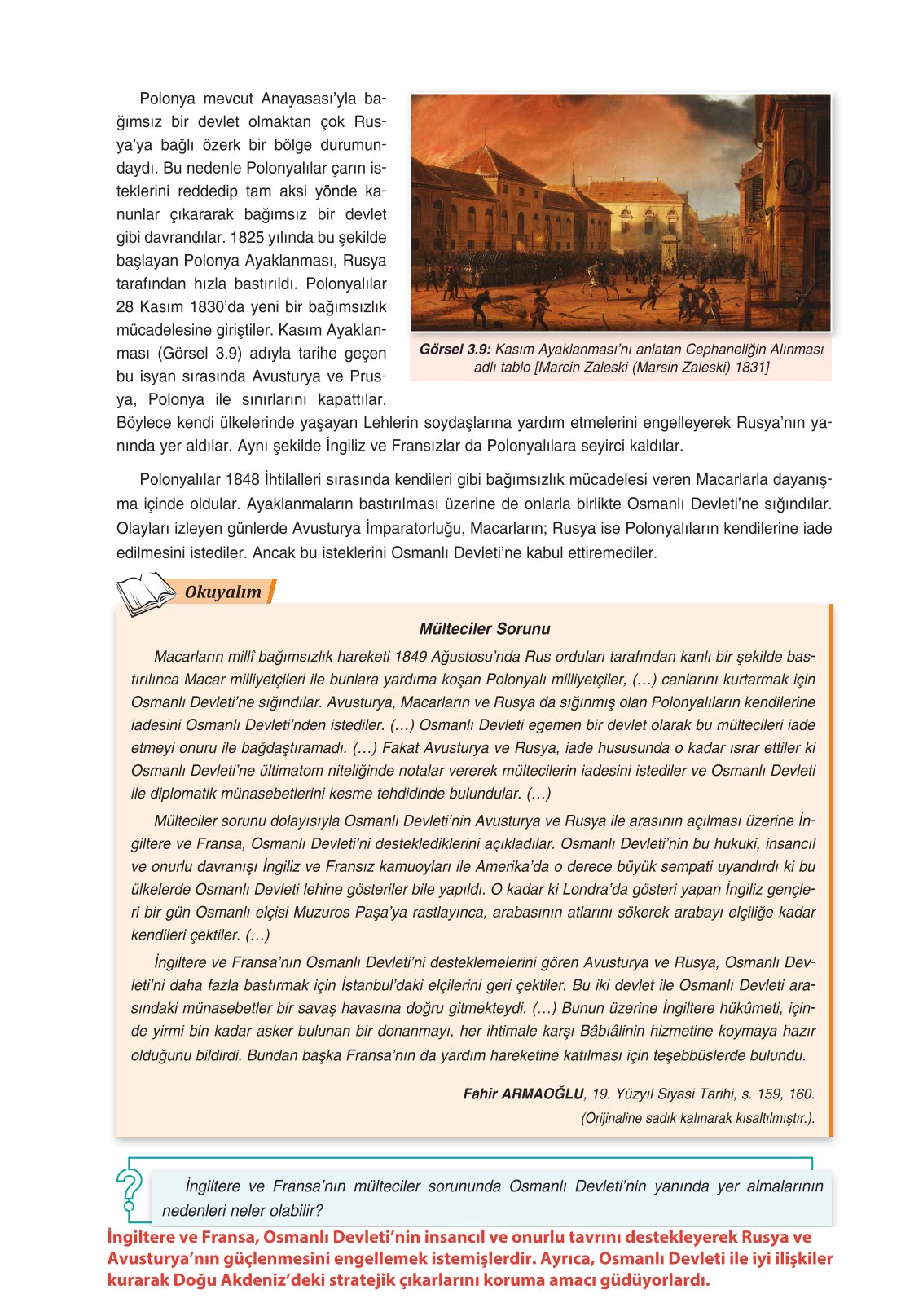 11. Sınıf Ders Destek Yayınları Tarih Ders Kitabı Sayfa 108 Cevapları