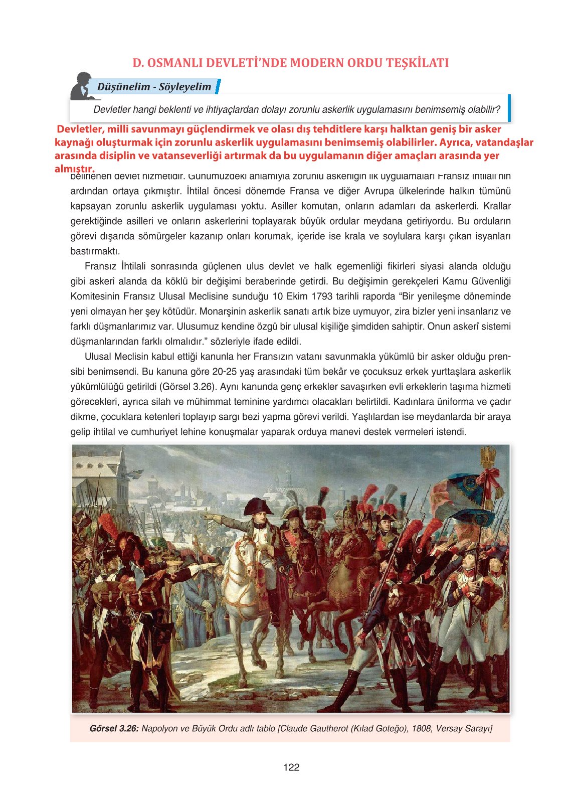 11. Sınıf Ders Destek Yayınları Tarih Ders Kitabı Sayfa 122 Cevapları