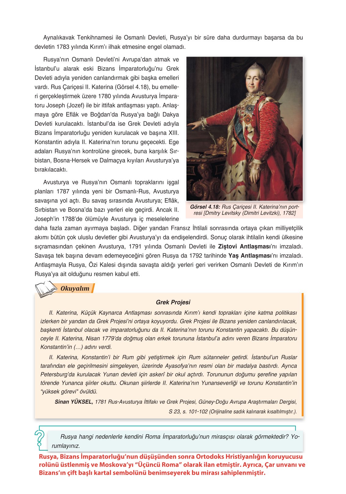 11. Sınıf Ders Destek Yayınları Tarih Ders Kitabı Sayfa 171 Cevapları