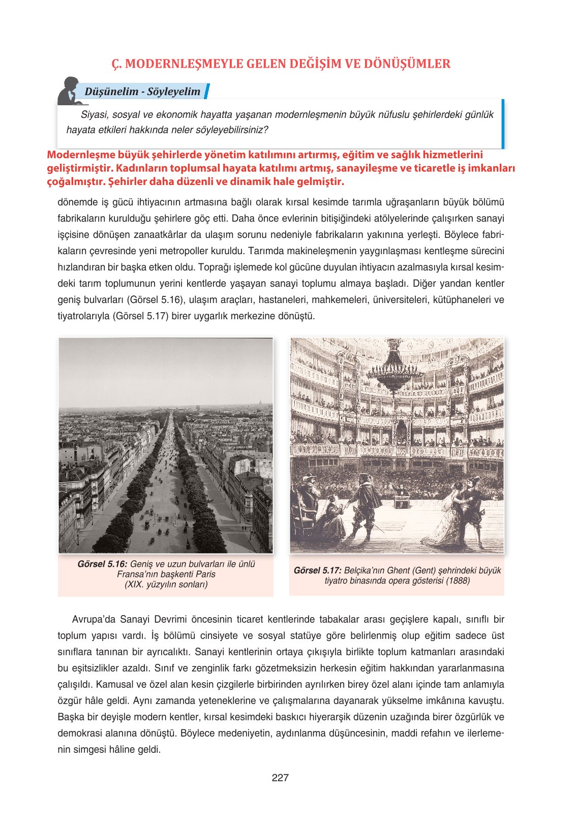 11. Sınıf Ders Destek Yayınları Tarih Ders Kitabı Sayfa 227 Cevapları