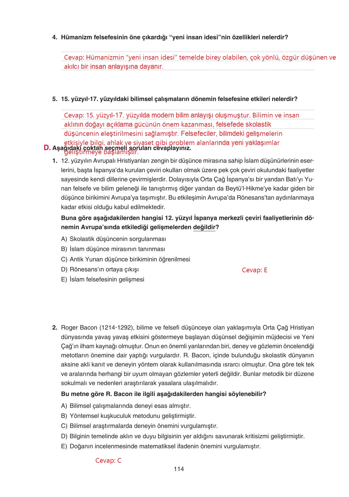 11. Sınıf Hisar Yayıncılık Felsefe Ders Kitabı Sayfa 115 Cevapları 11. Sınıf Hisar Yayıncılık Felsefe Ders Kitabı Sayfa 115 Cevapları