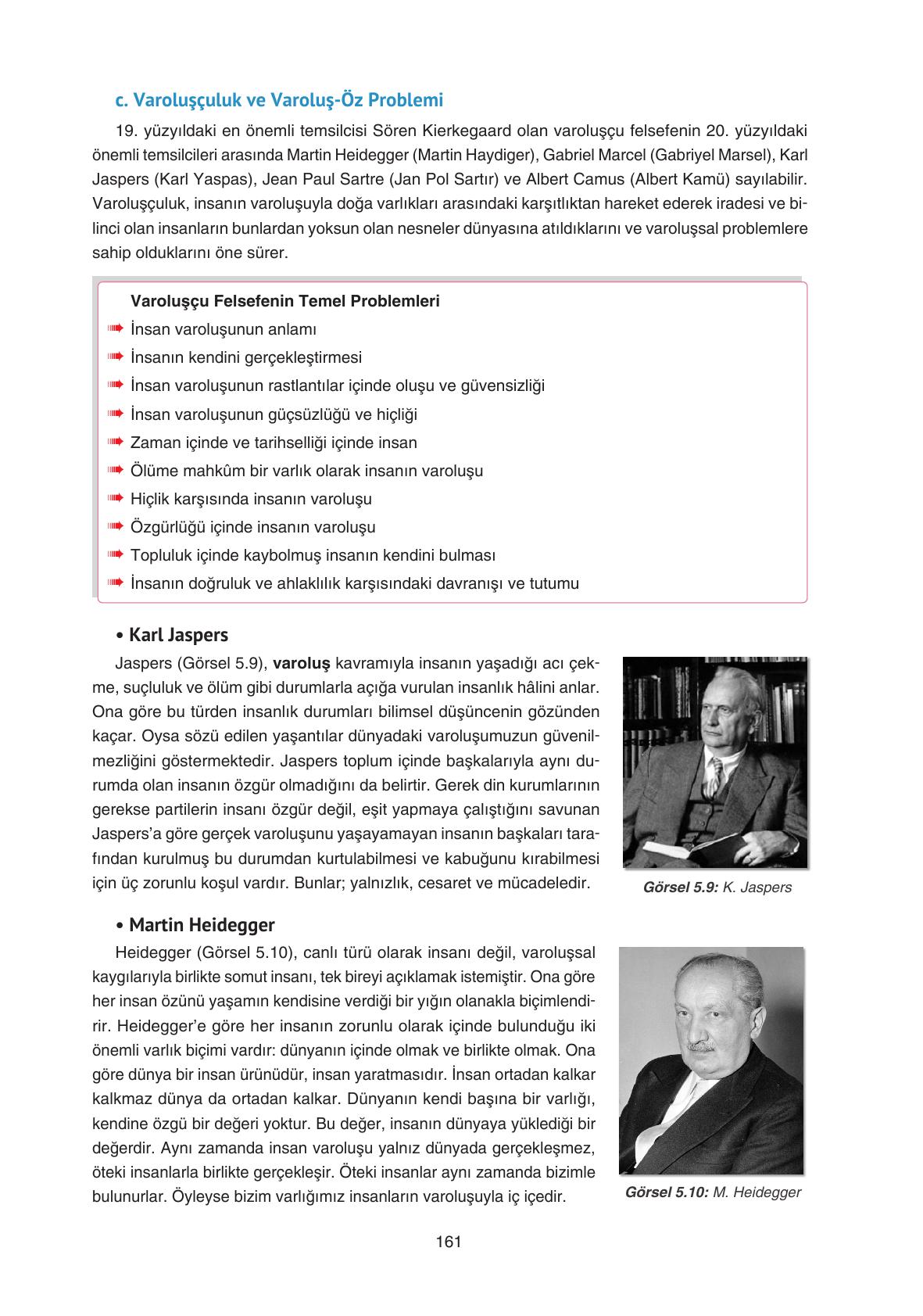 11. Sınıf Hisar Yayıncılık Felsefe Ders Kitabı Sayfa 162 Cevapları