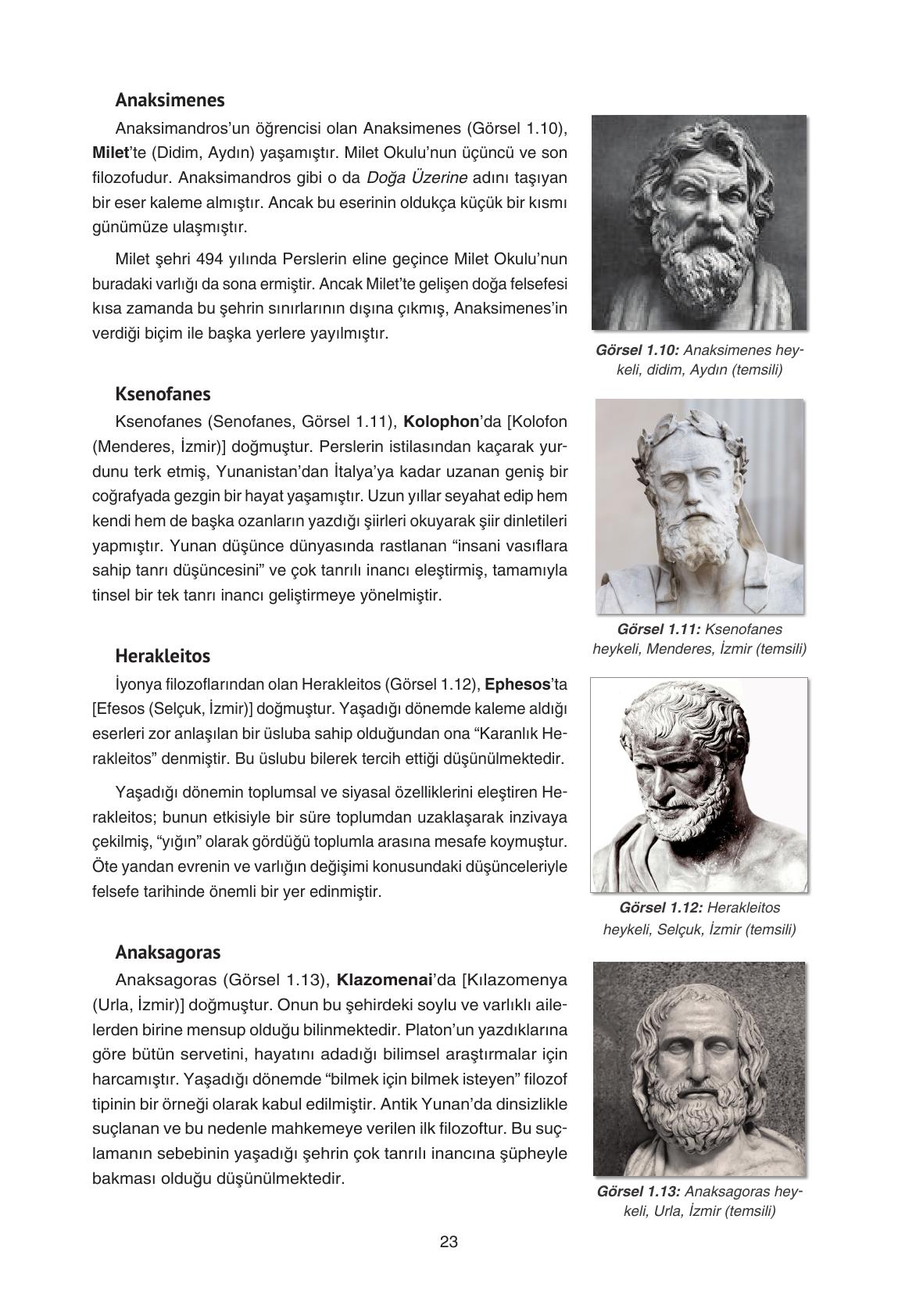 11. Sınıf Hisar Yayıncılık Felsefe Ders Kitabı Sayfa 24 Cevapları